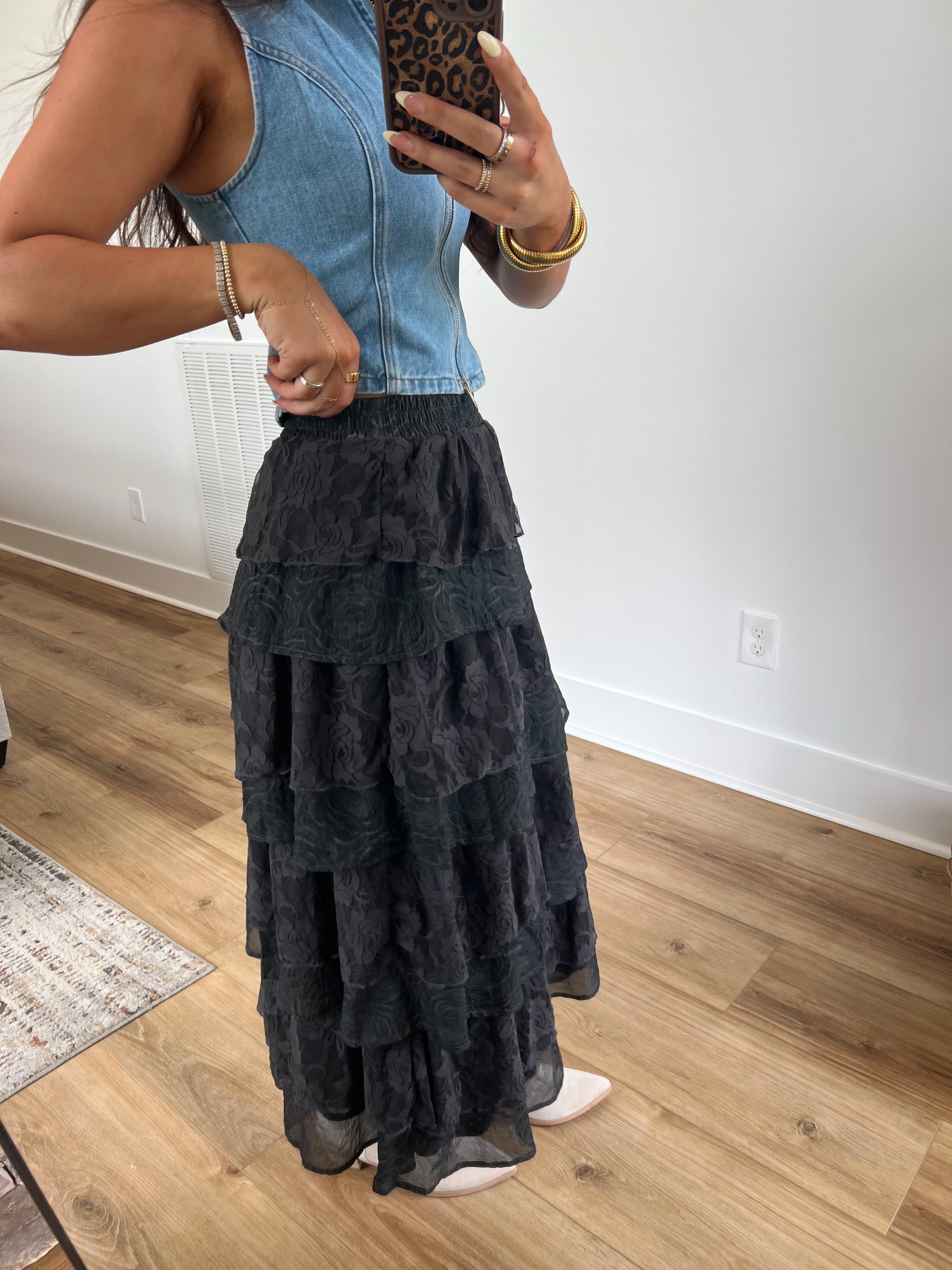 Rosie Lace Maxi Skirt