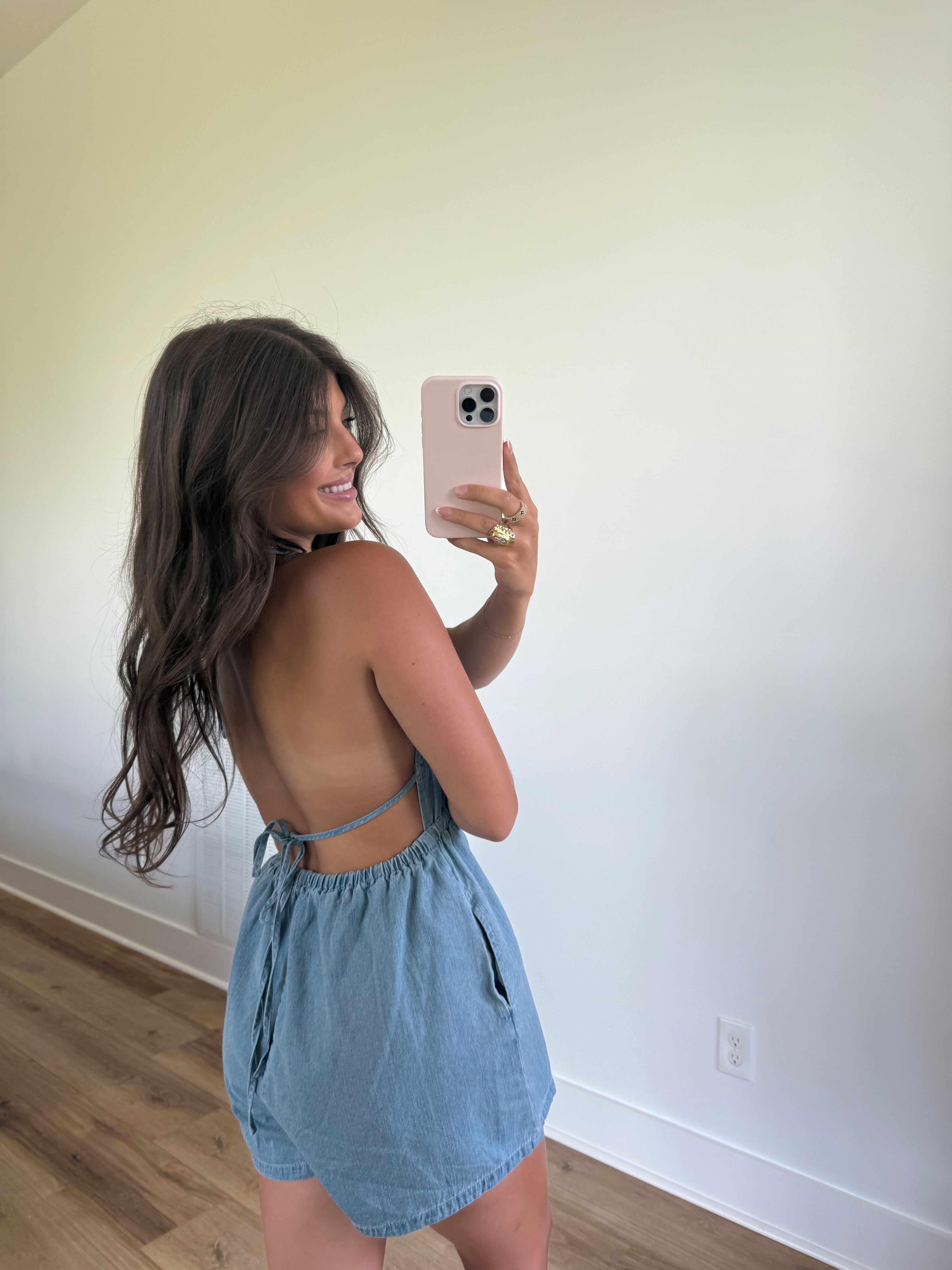 Blue Jean Baby Romper