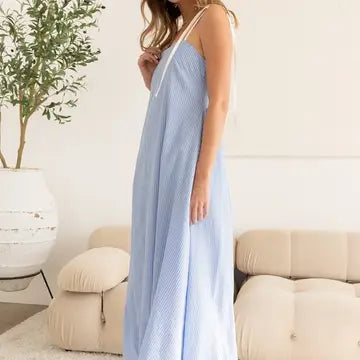 The Sweet Easter Stripe Maxi (Blue)