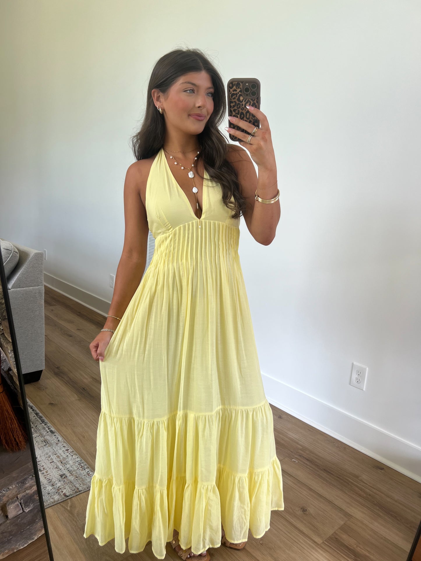 Yellow Summer Romance Maxi Dress