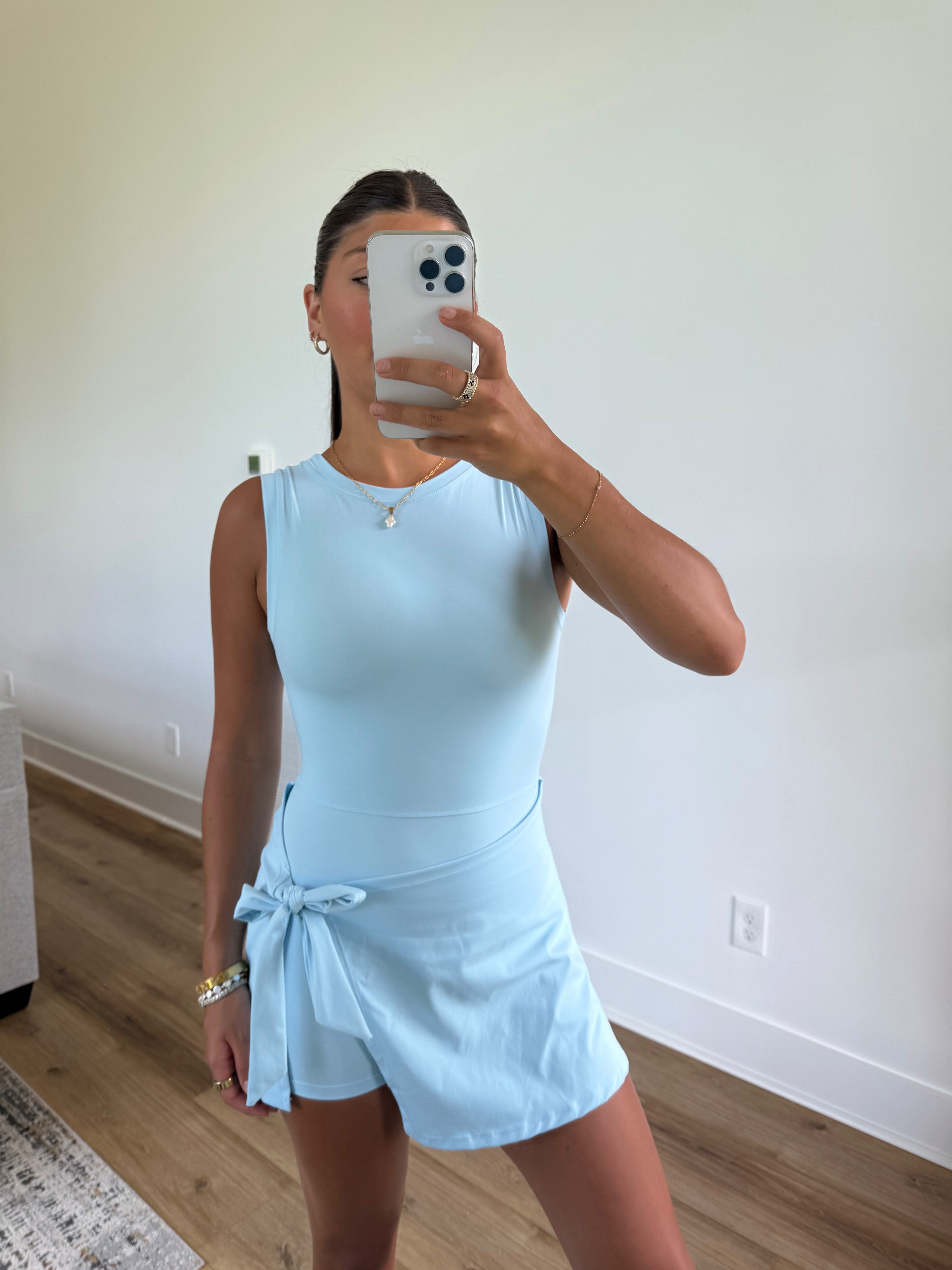 Blue Wrap Athletic Dress