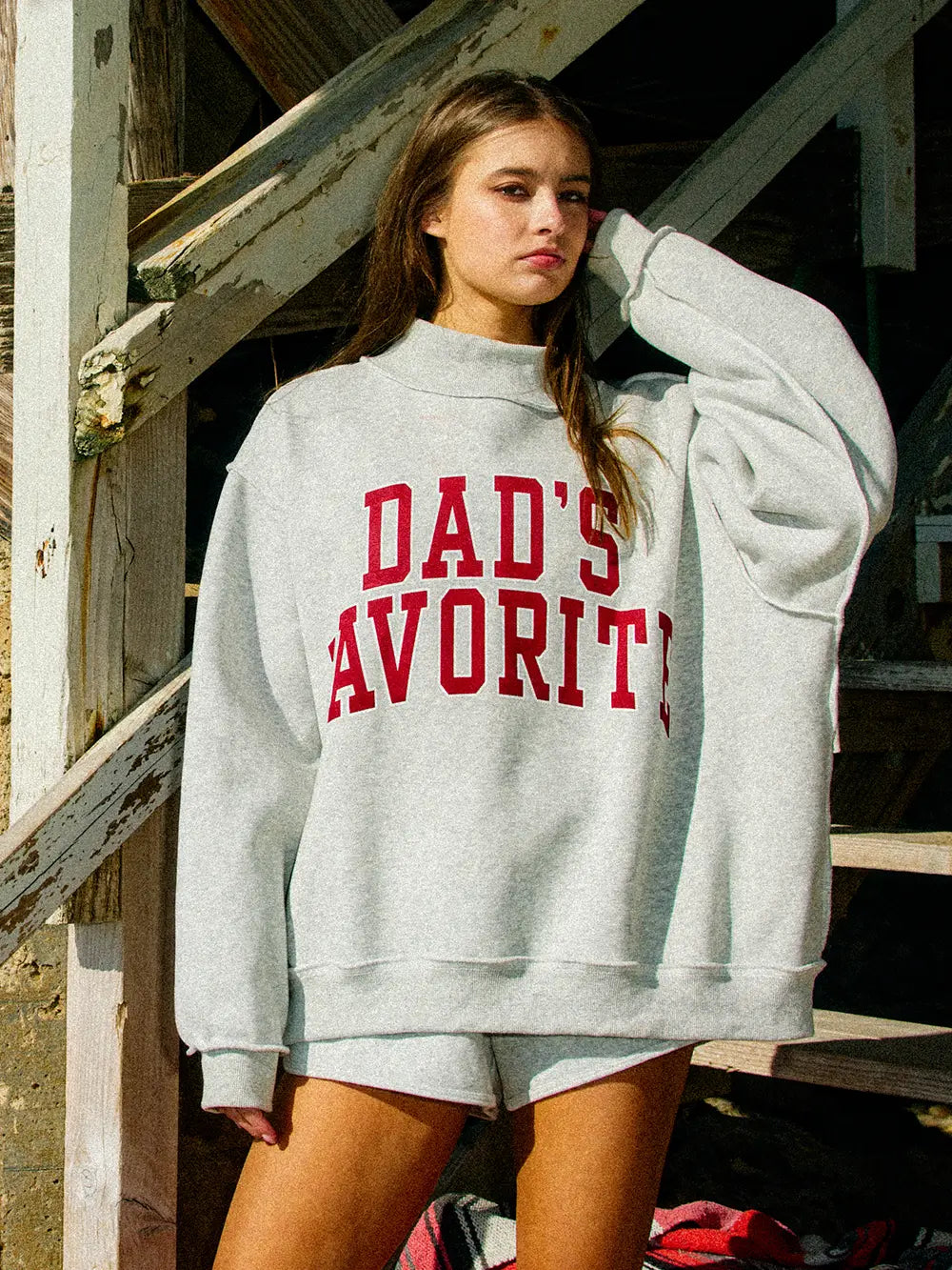 Mom/Dad's Fav Mockneck (REVERSIBLE)