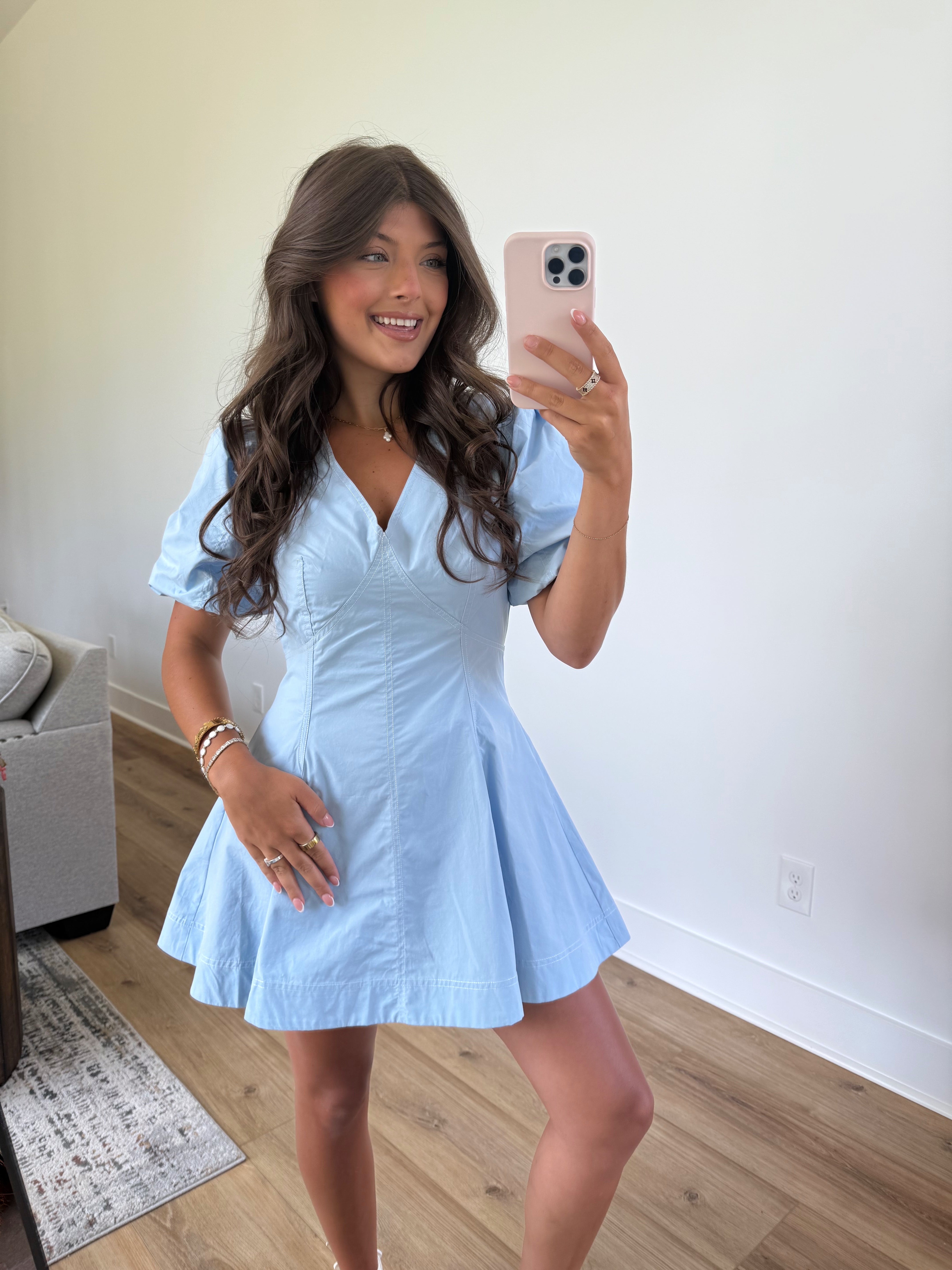 Laci Mini Dress (Sky Blue)