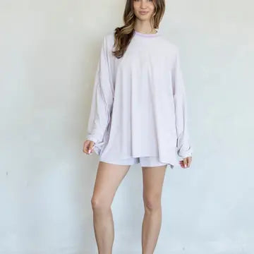 The Frankie Stripe TOP (Lavender)