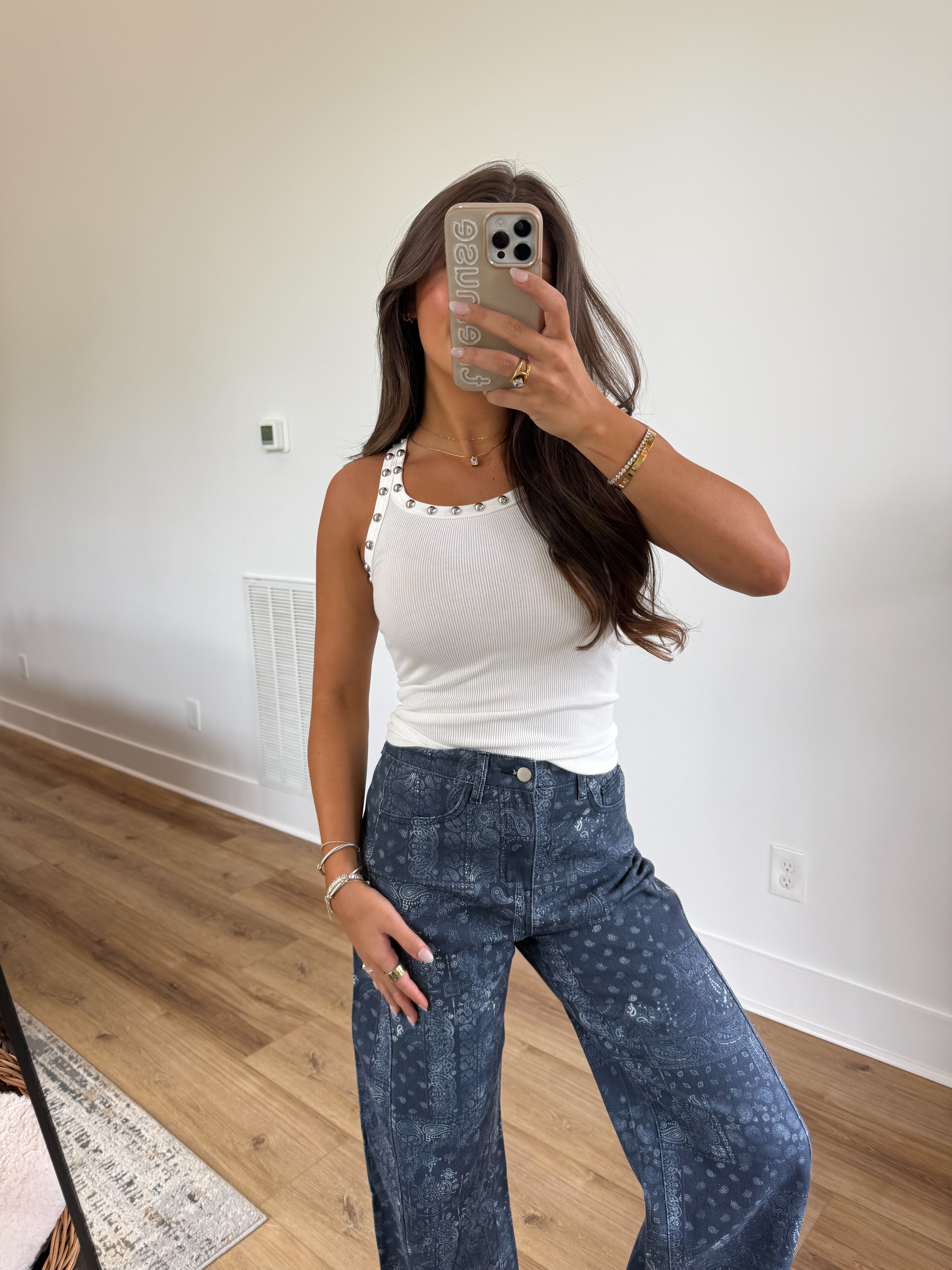 White Stud Tank
