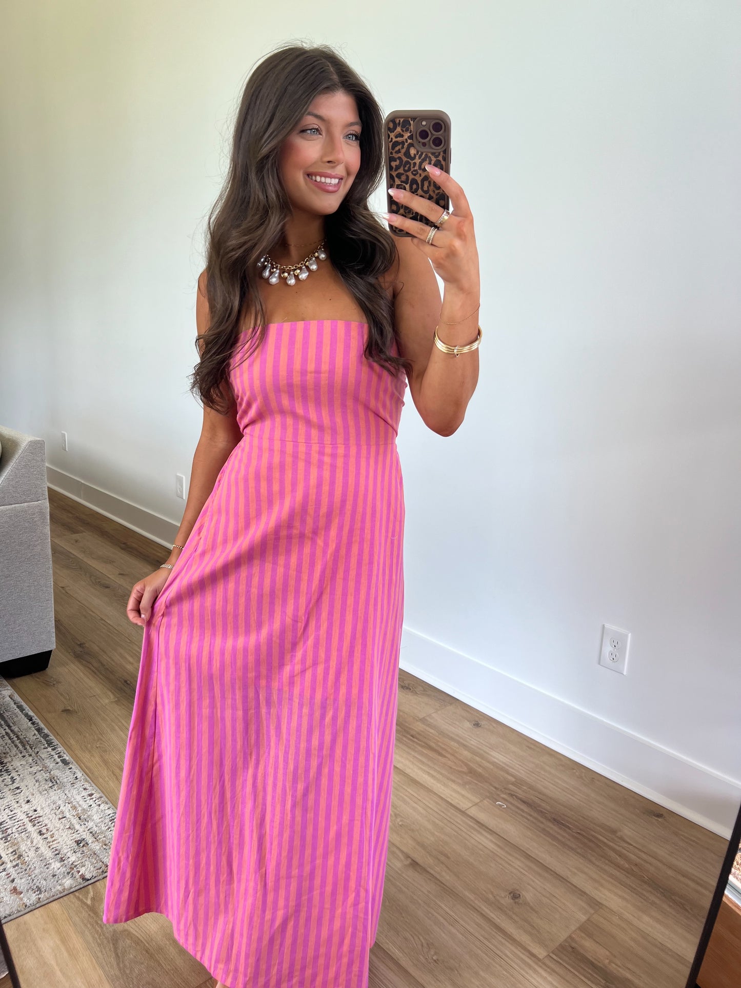 Sunrise Strip Maxi Dress