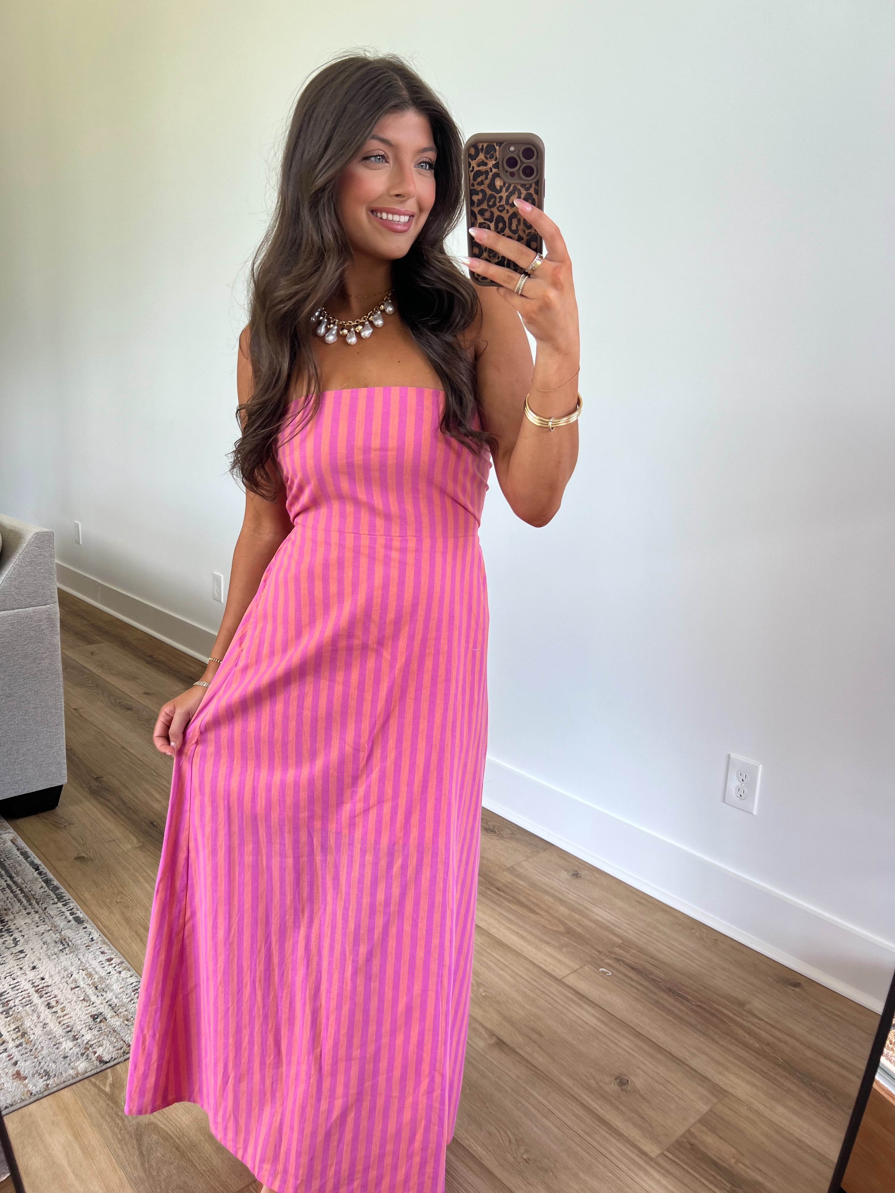 Sunrise Strip Maxi Dress
