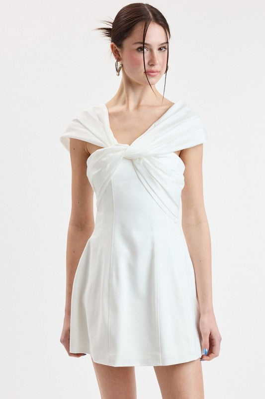 The Twisted Vows Dress (White)