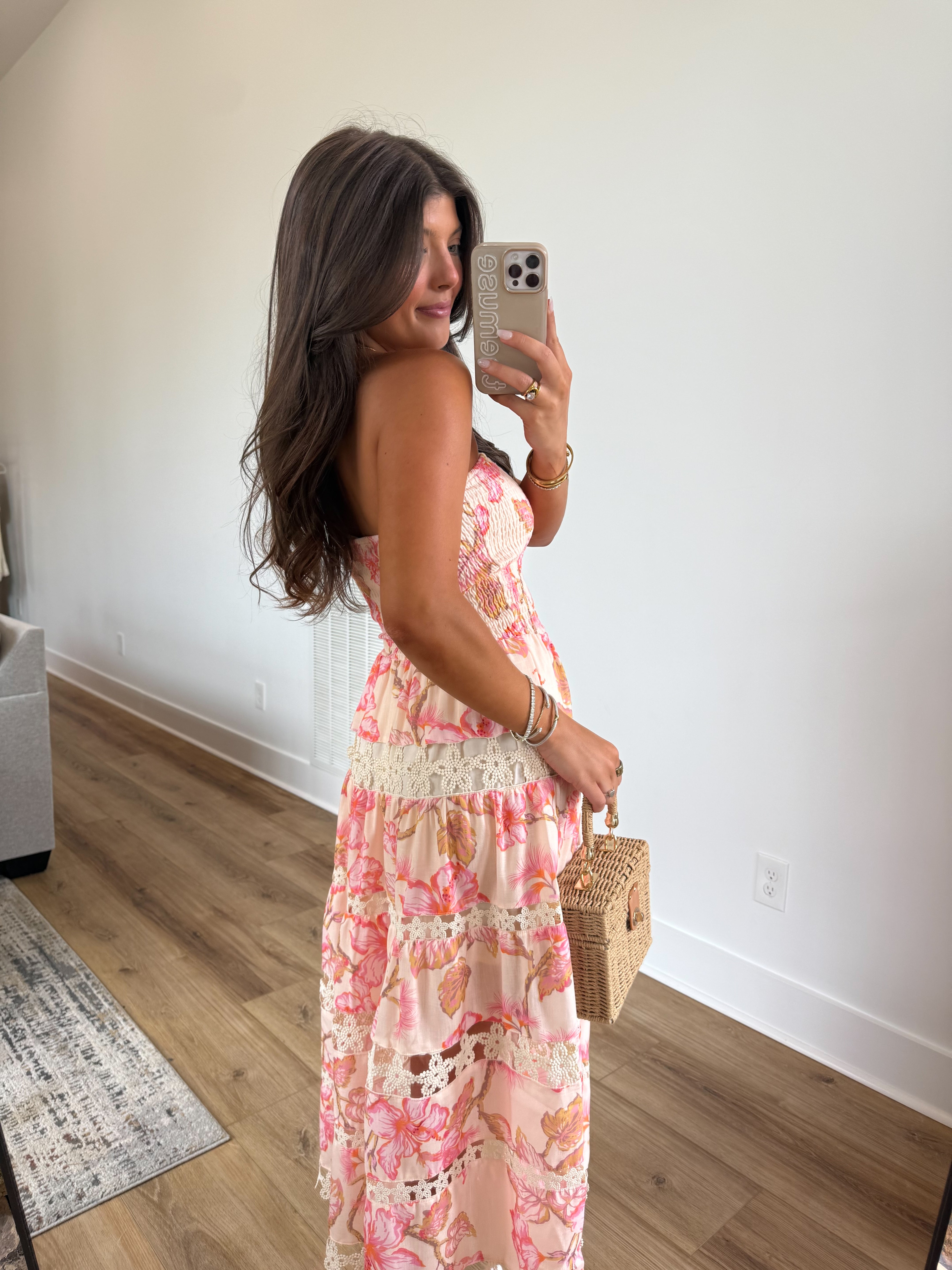 Lace Soirée Dress (Summer Florals)