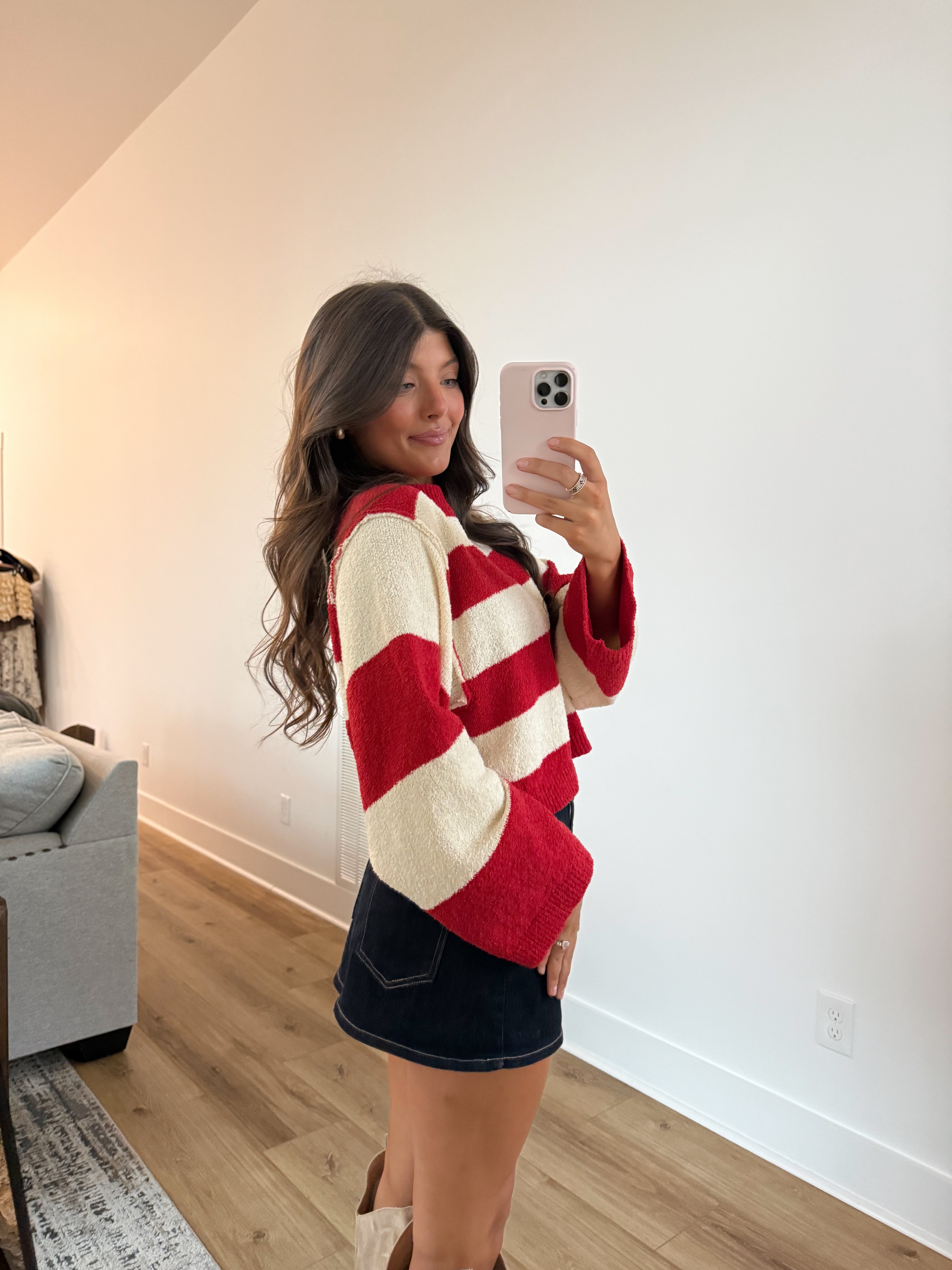 Scarlet Stripe Sweater