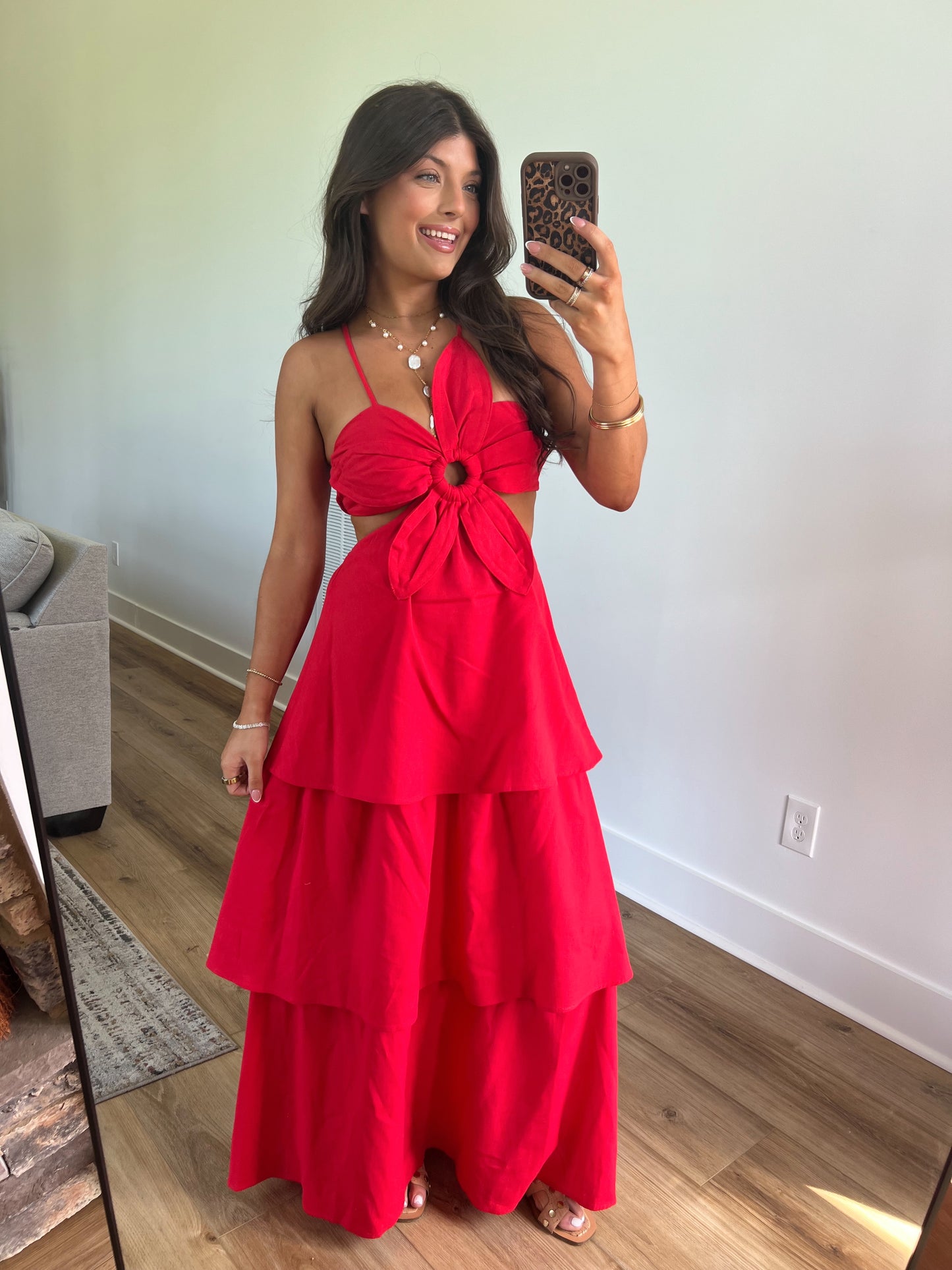 Red Maui Maxi Dress