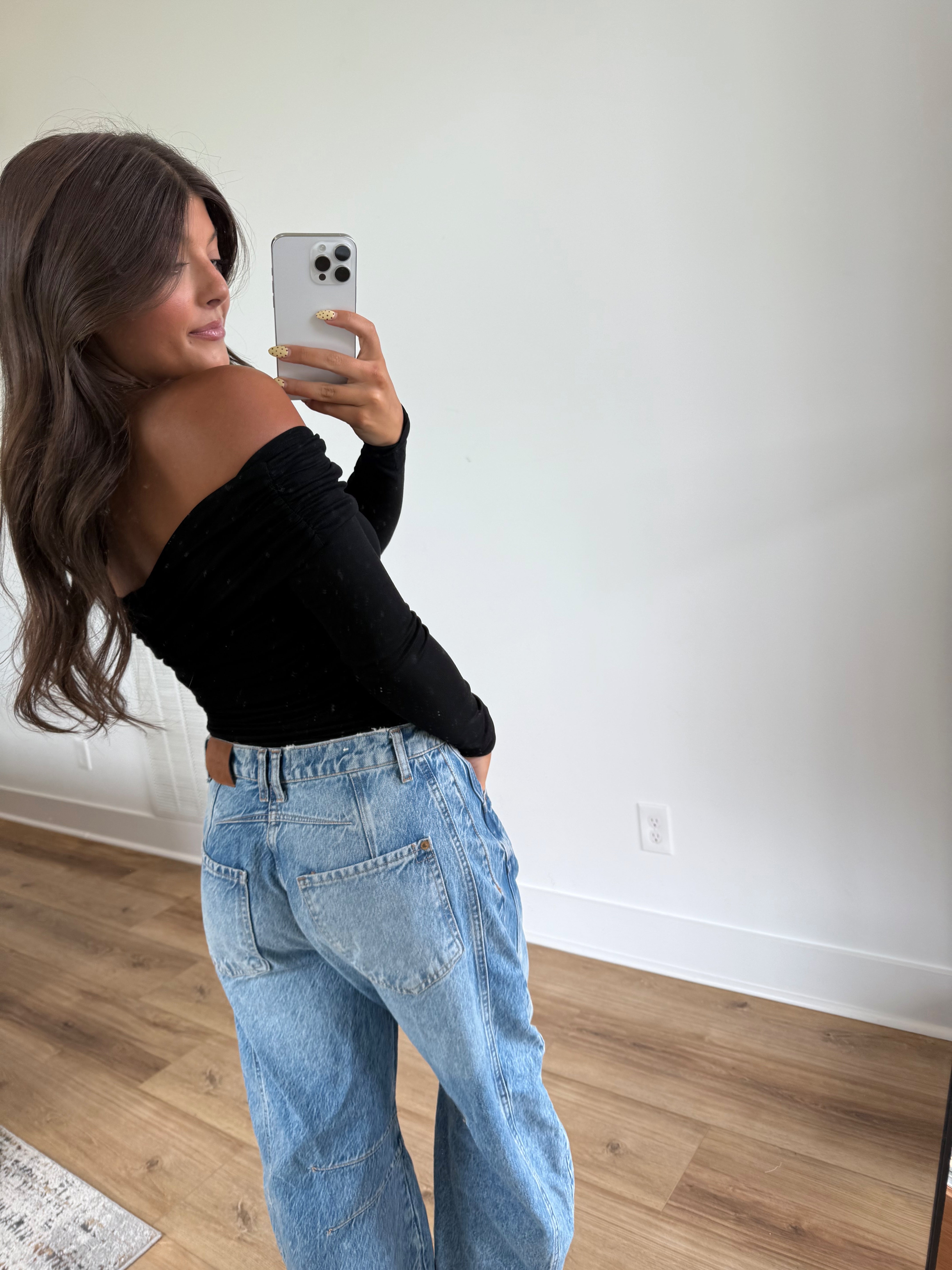 Black Off The Shoulder Bodysuit