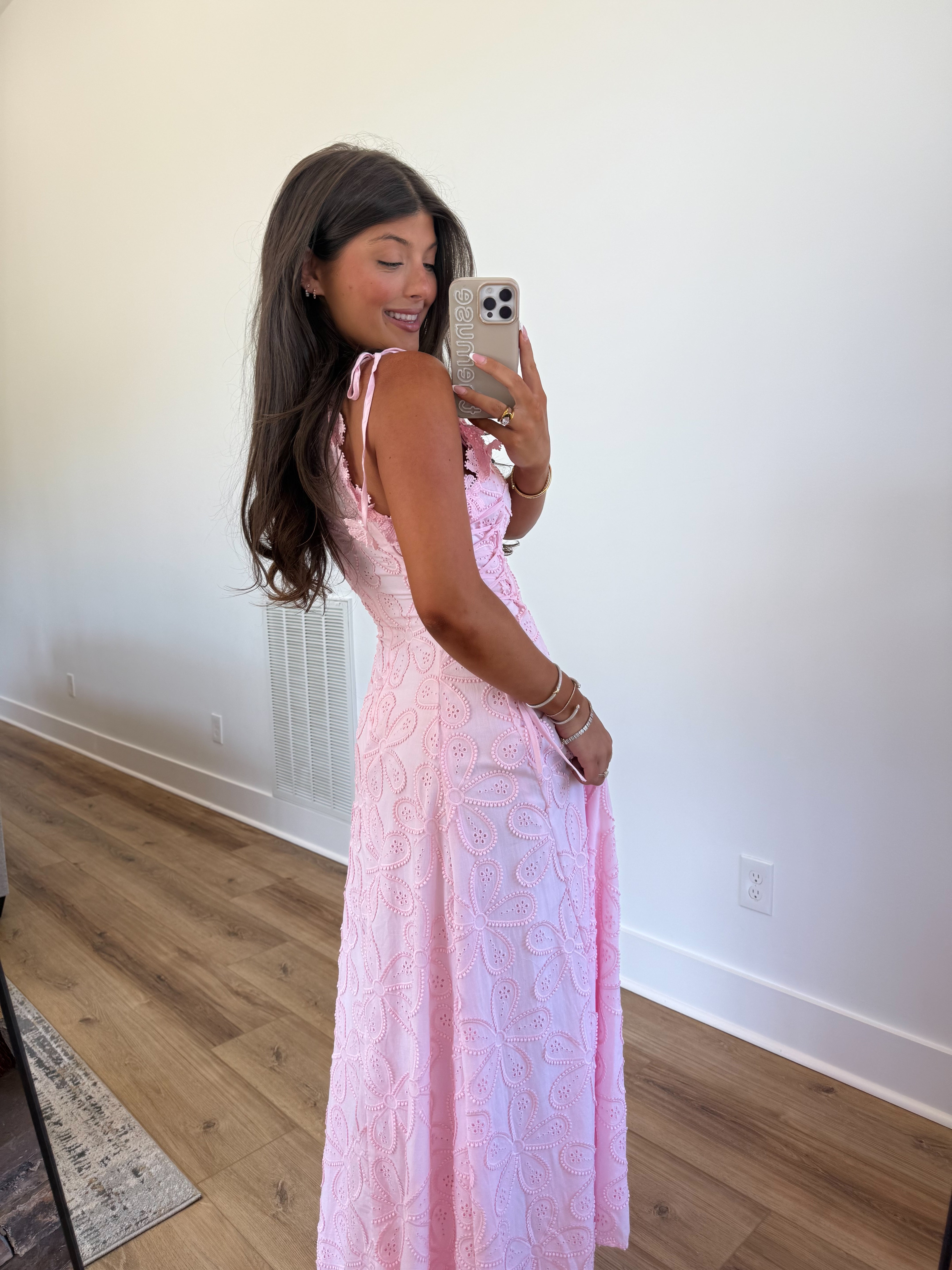 Blush Lace Midi