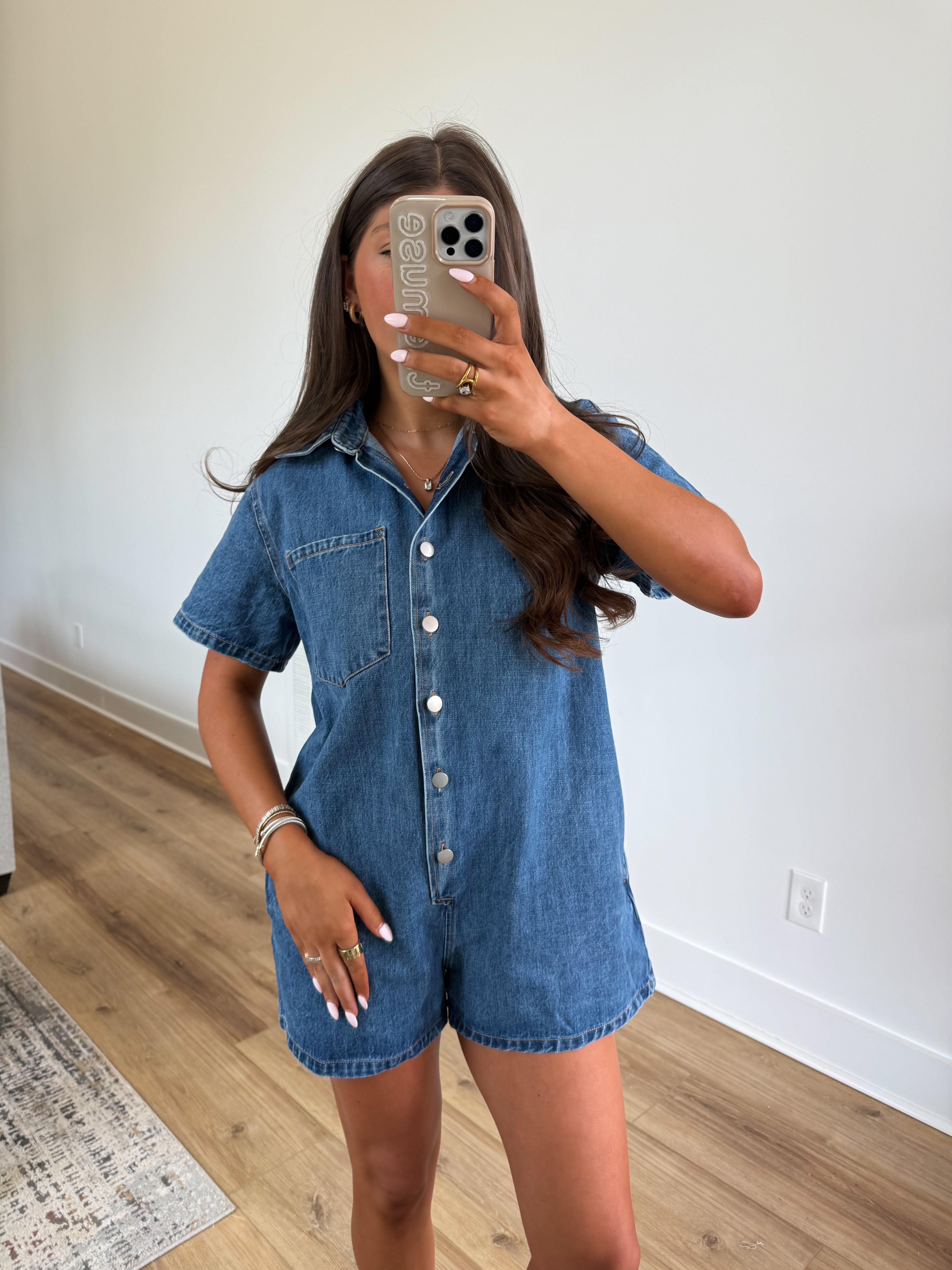 Denim T-Shirt Romper