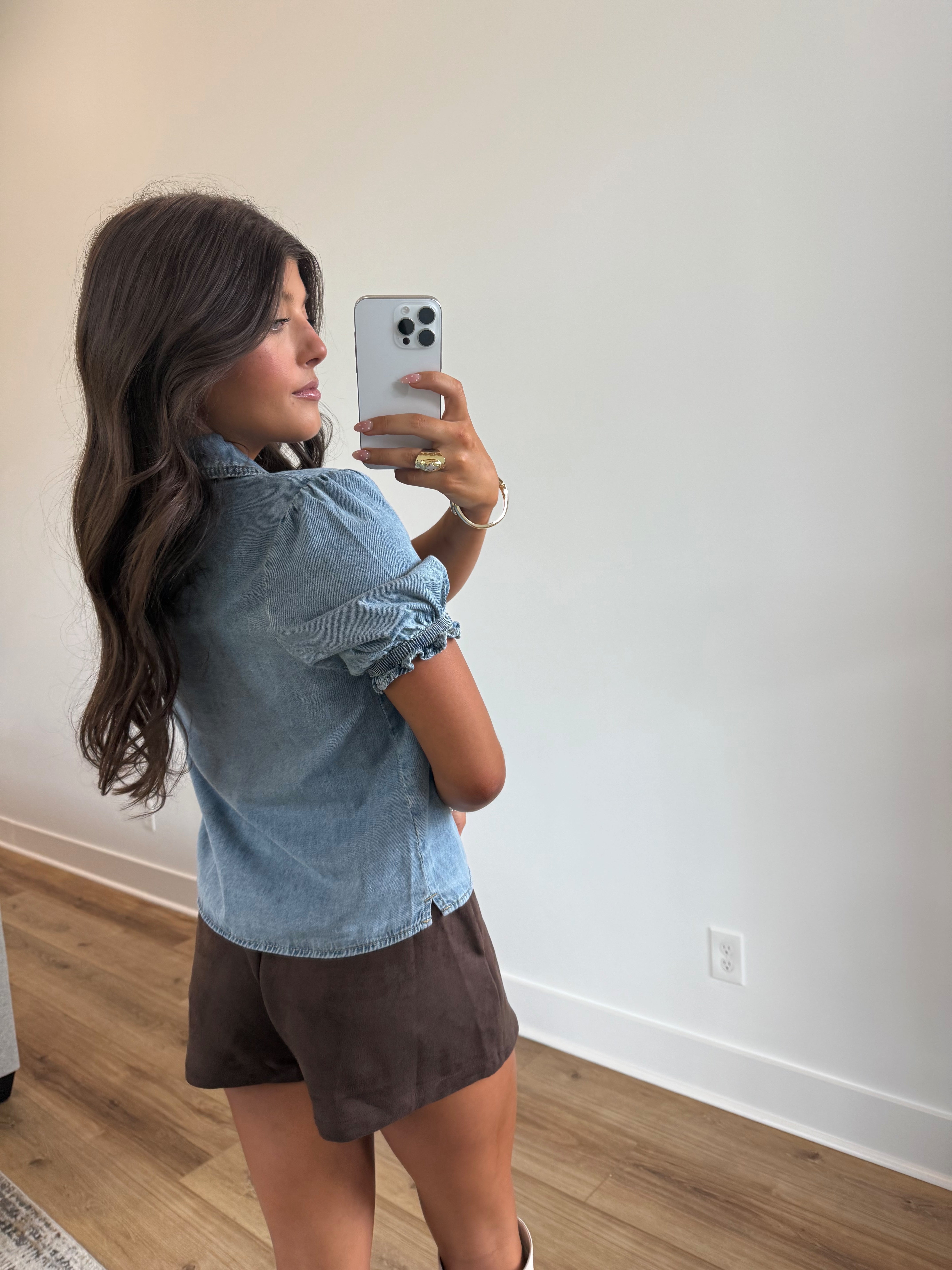 Adelaide Denim Top