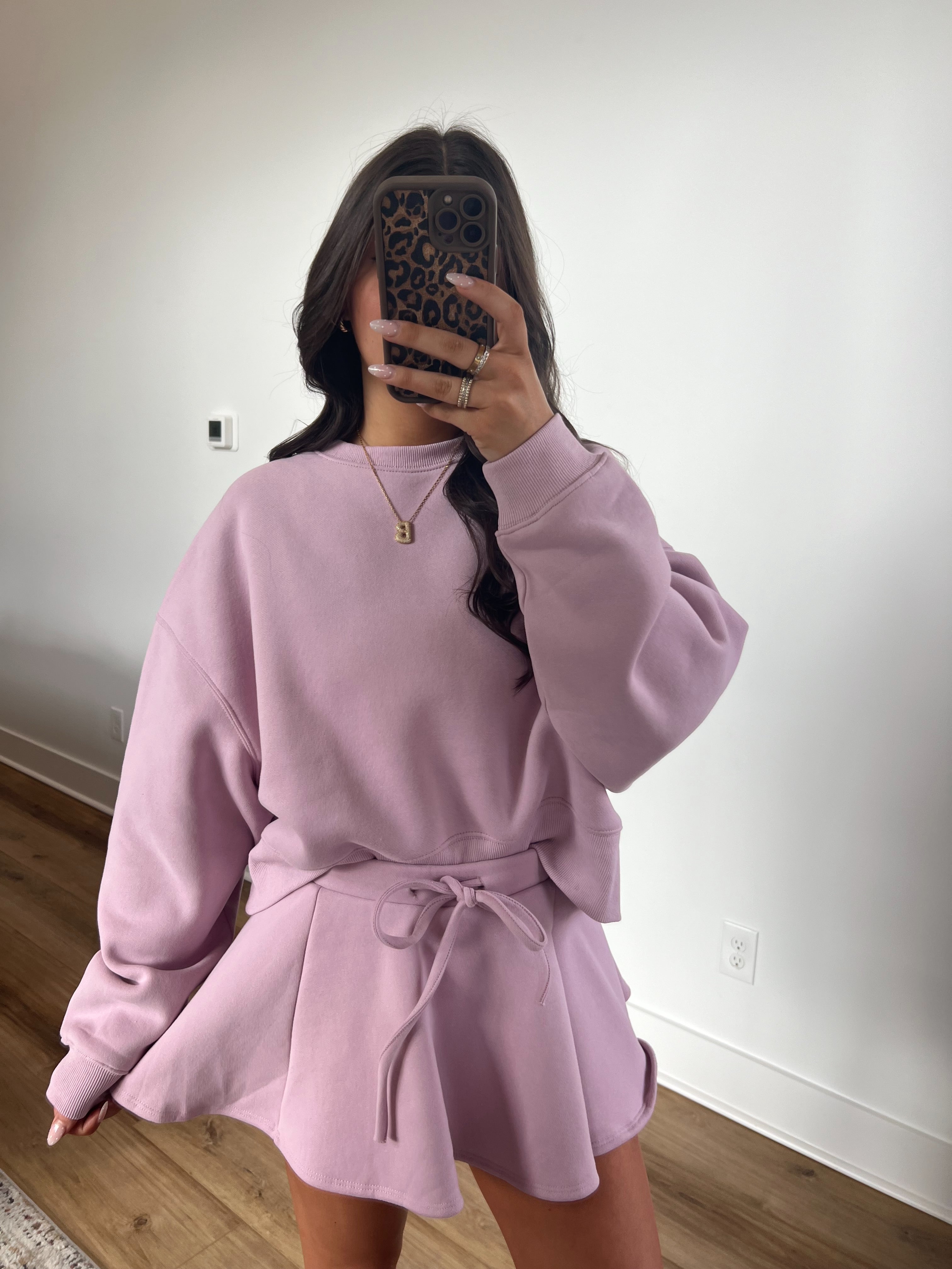 Lilac On The Run Skort Set