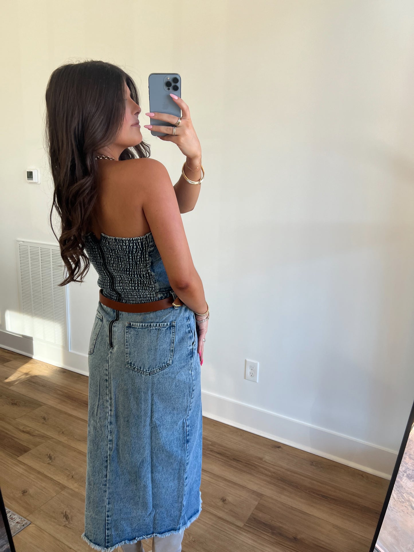 Denim Midi Dress