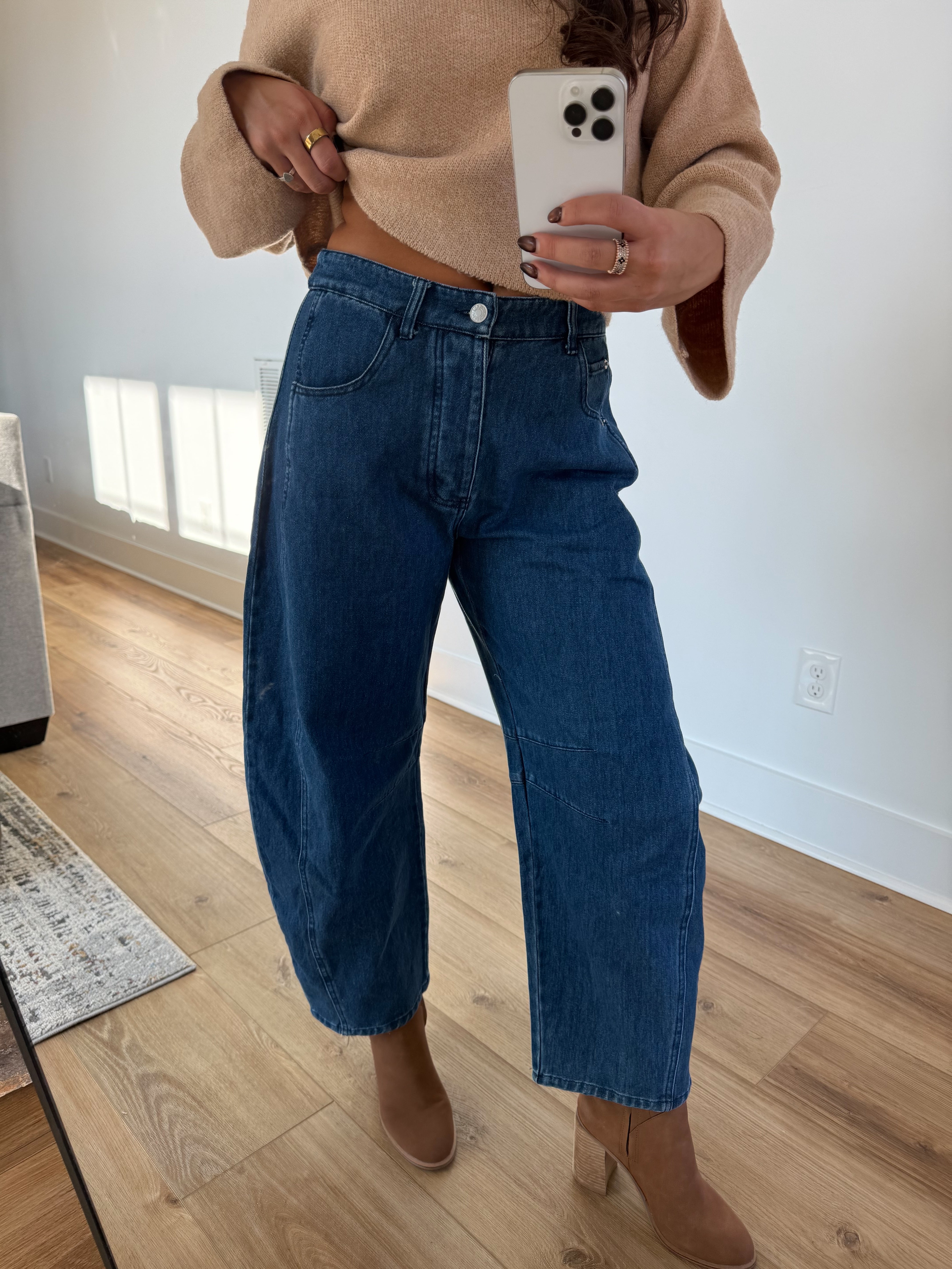 Denim Barrel Jeans