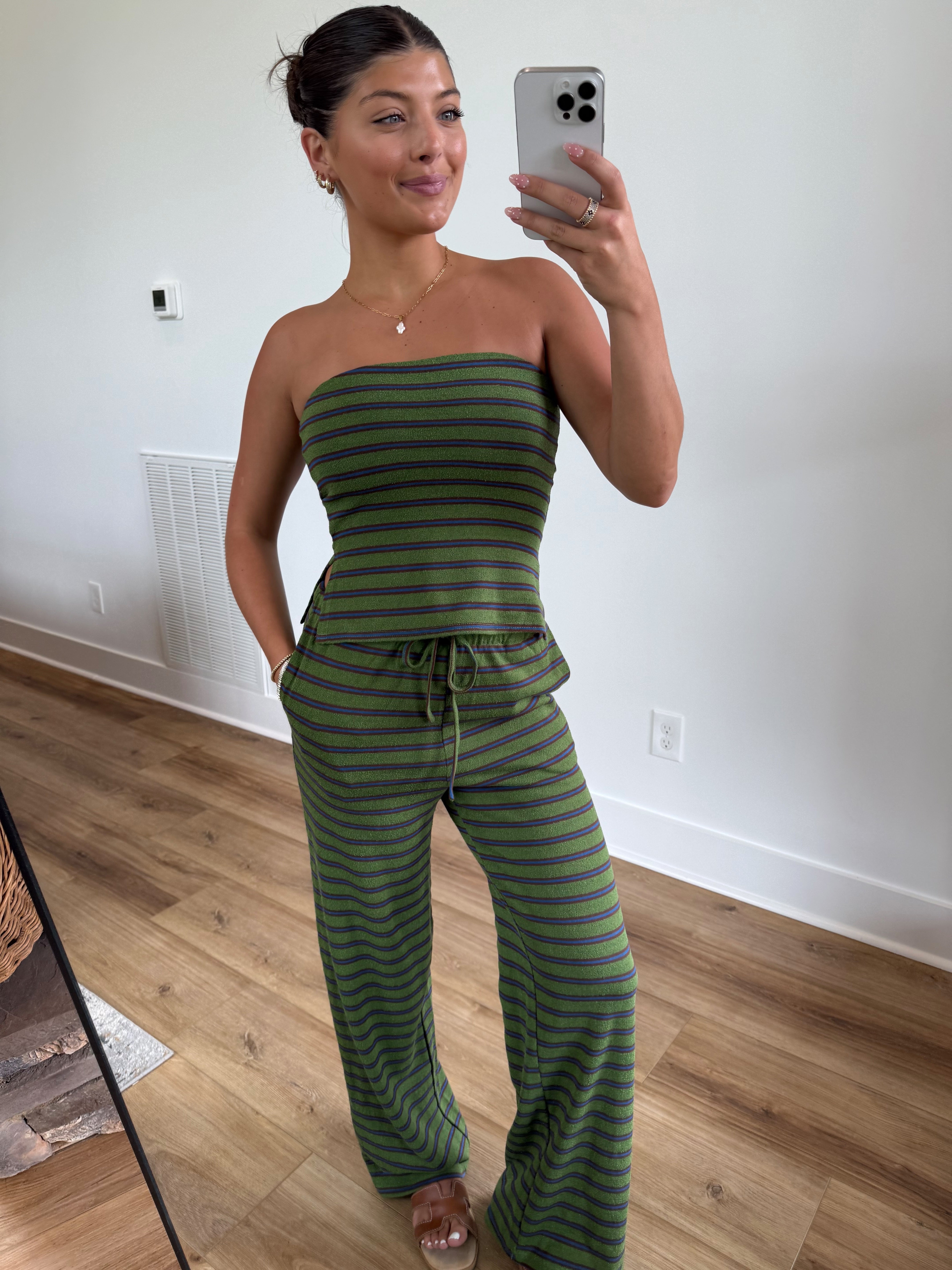 Matcha Latte Stripe Set