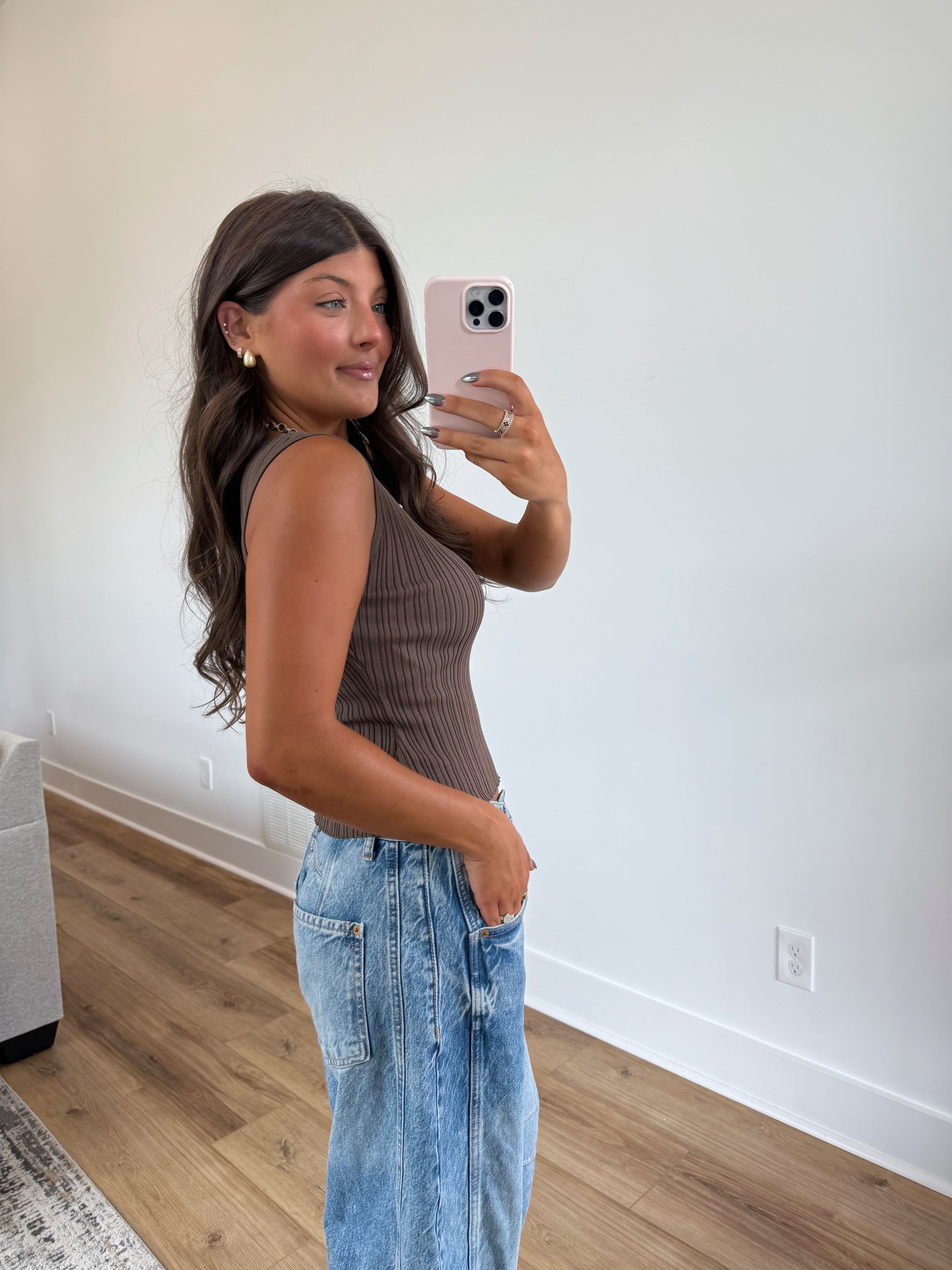 The Mocha Ribbed Tank
