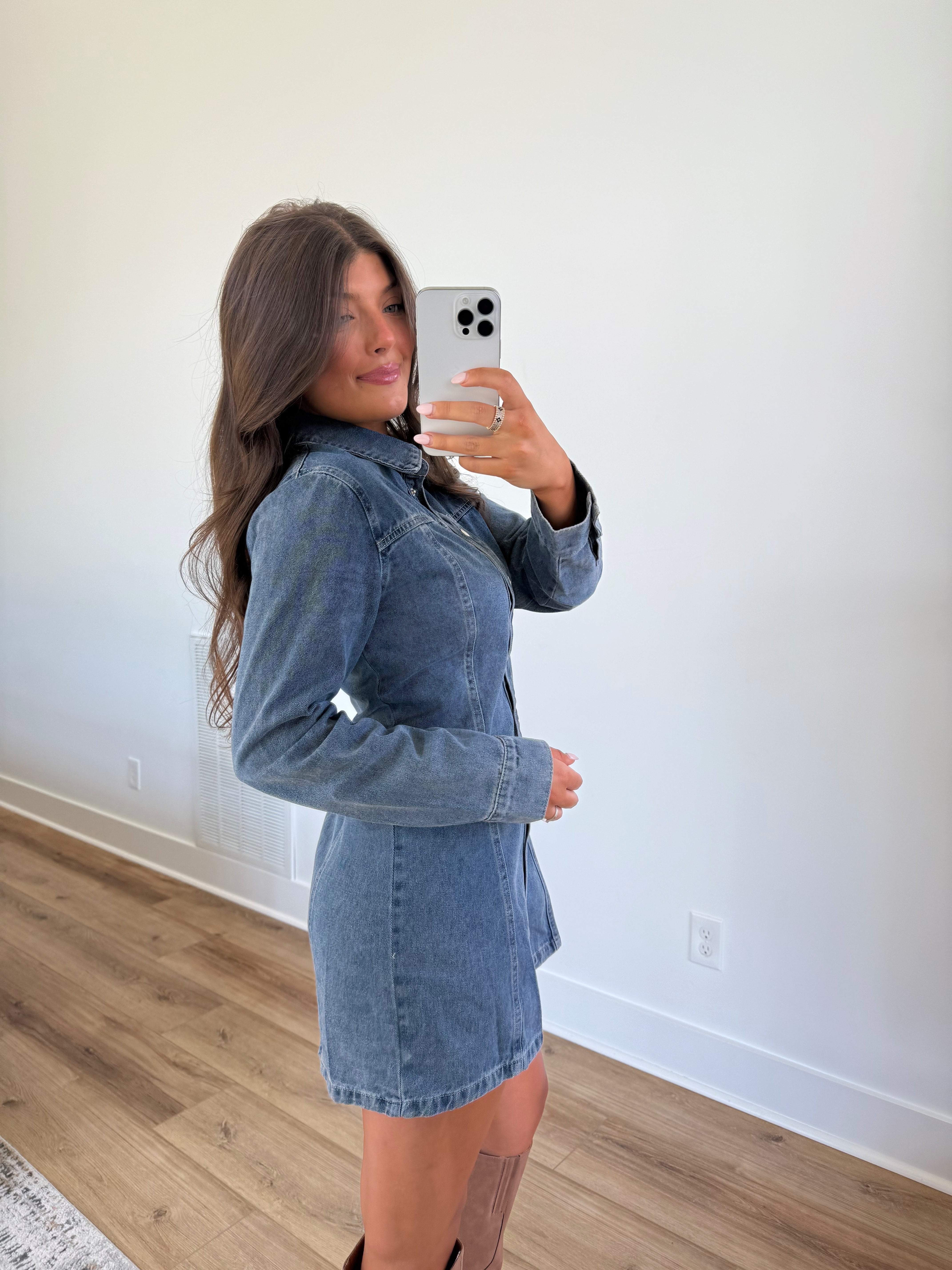 Classic Blue Jean Dress(PRE-ORDER (11/7)/ Restock)