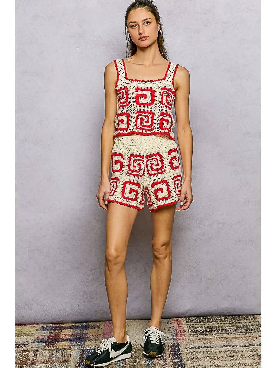 Sandbar Crochet Set (Red)