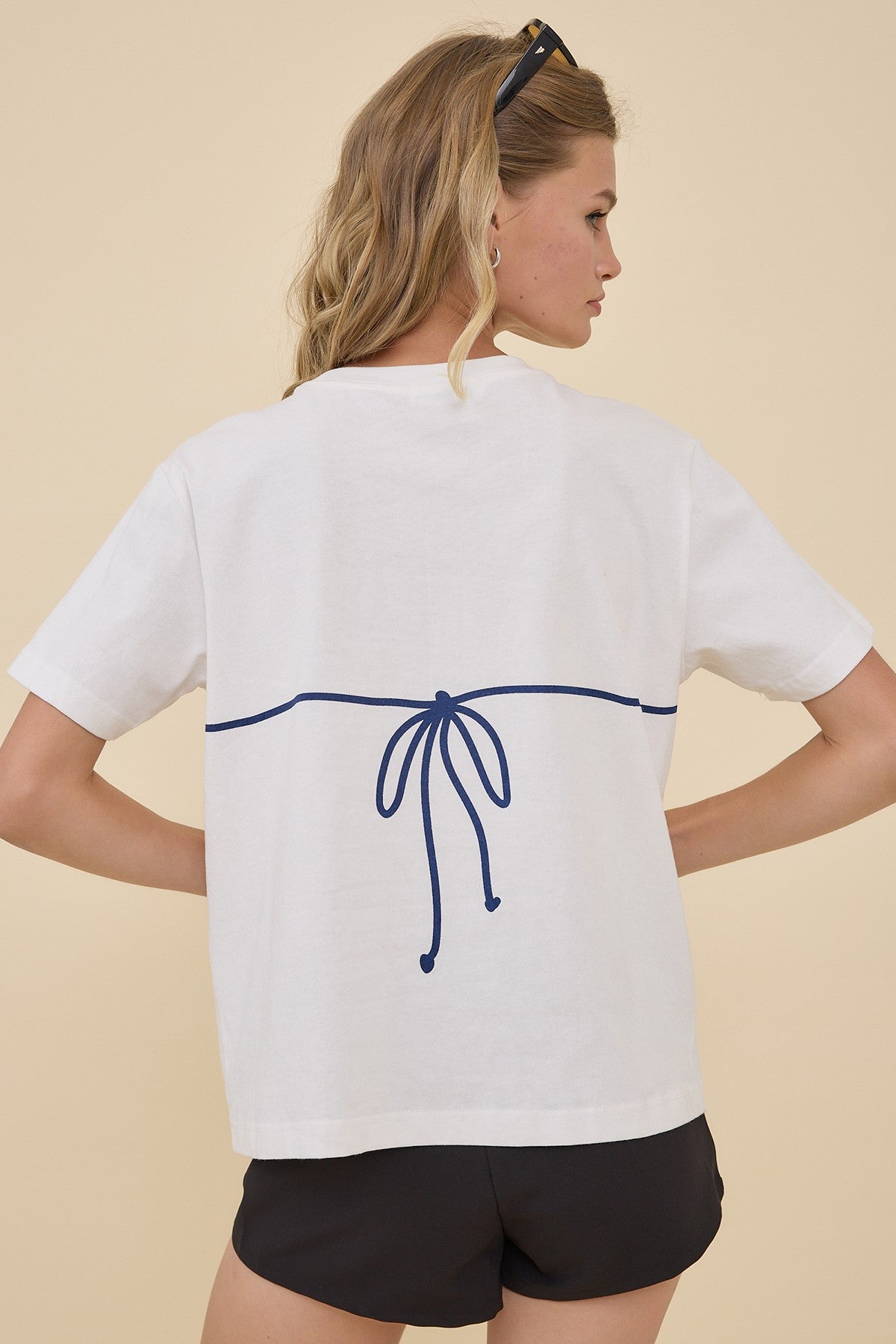 Polka Dot Bikini Tee (Yellow/Blue)