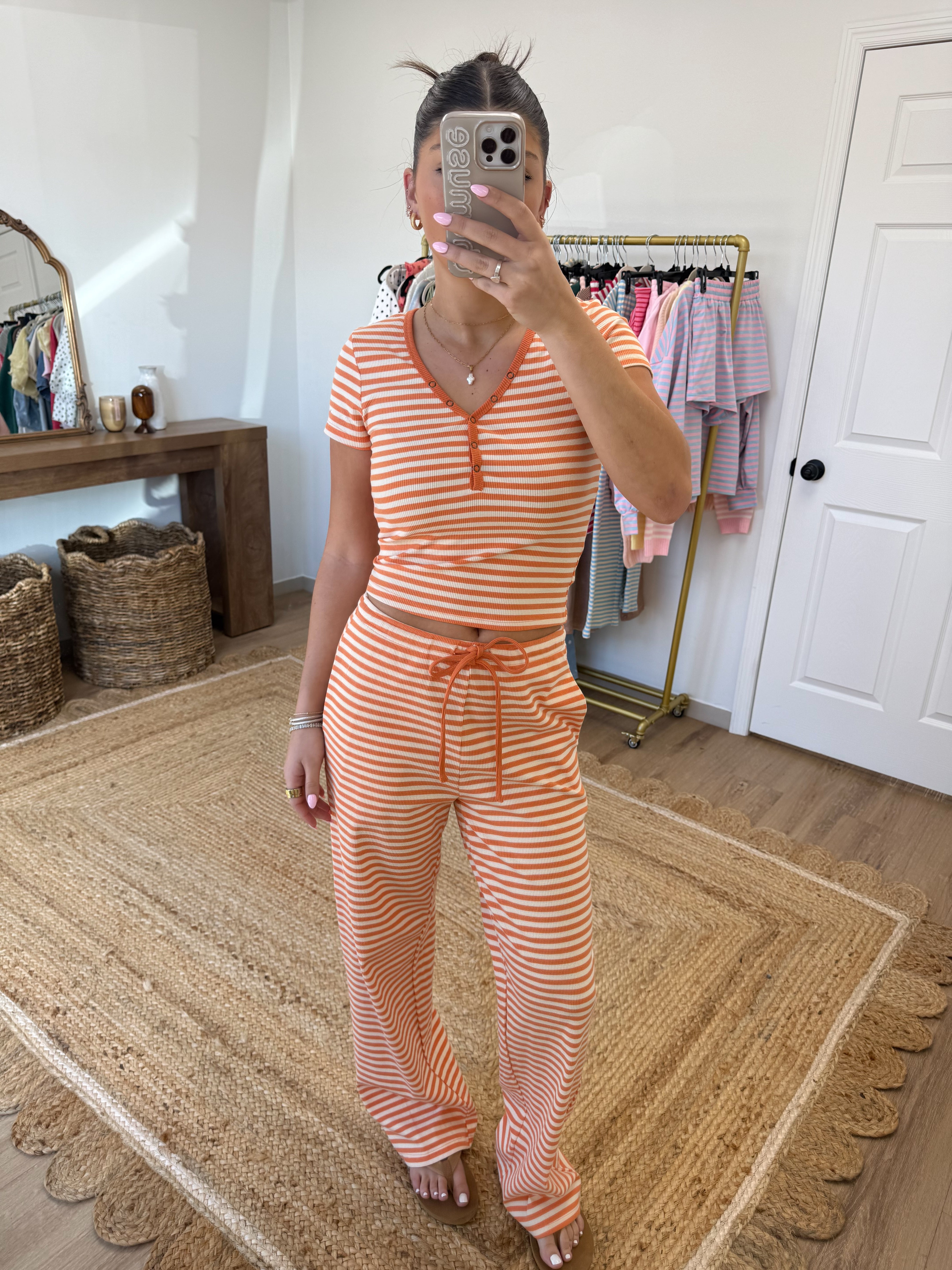 Saltair Stripe Set (Orange)