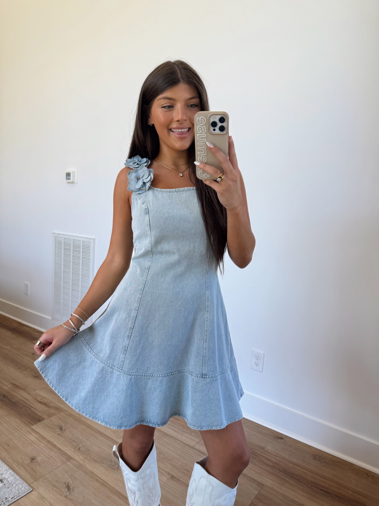 Denim Bloom Mini