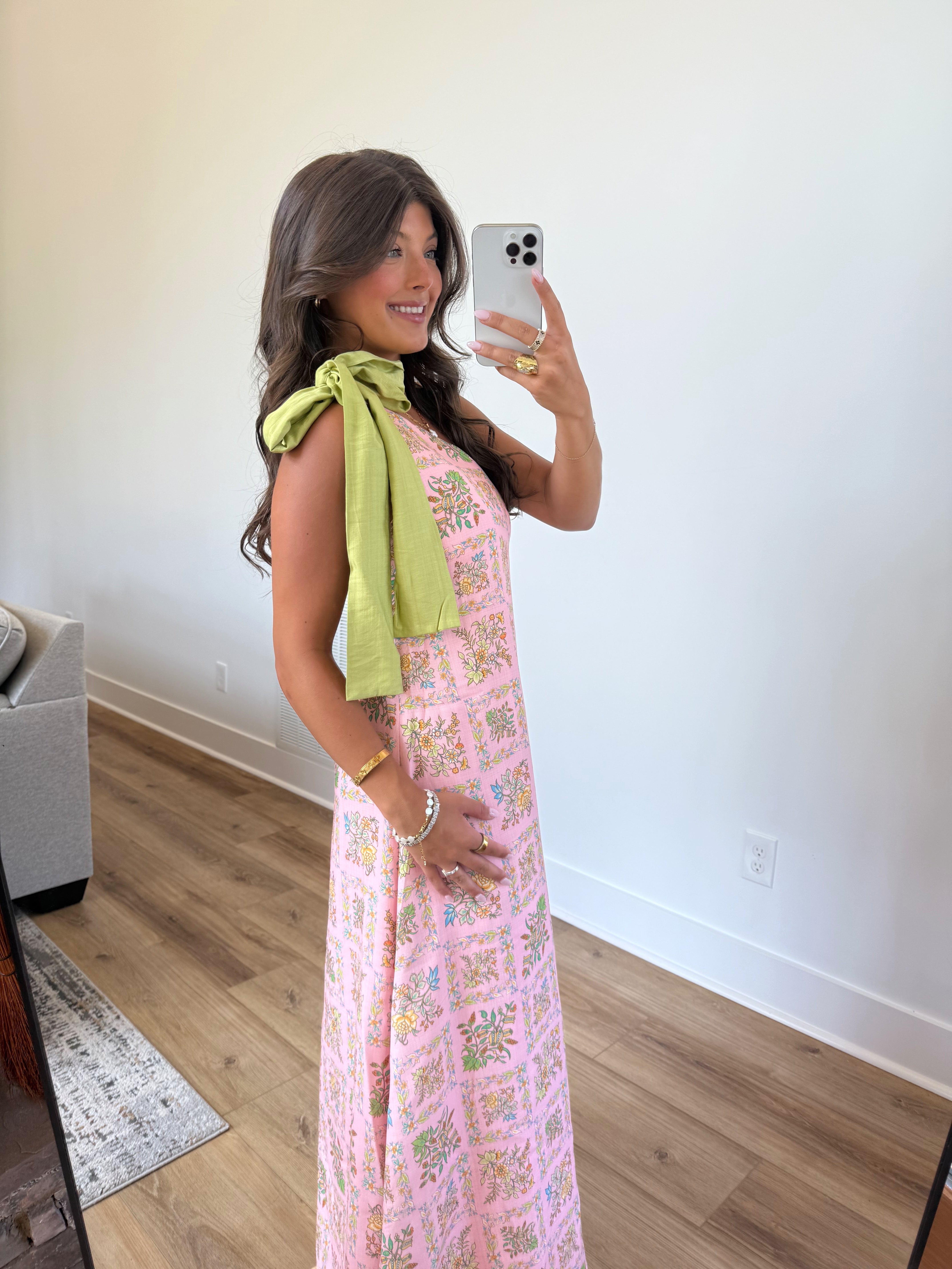 Townes One Shoulder Maxi (Pink)