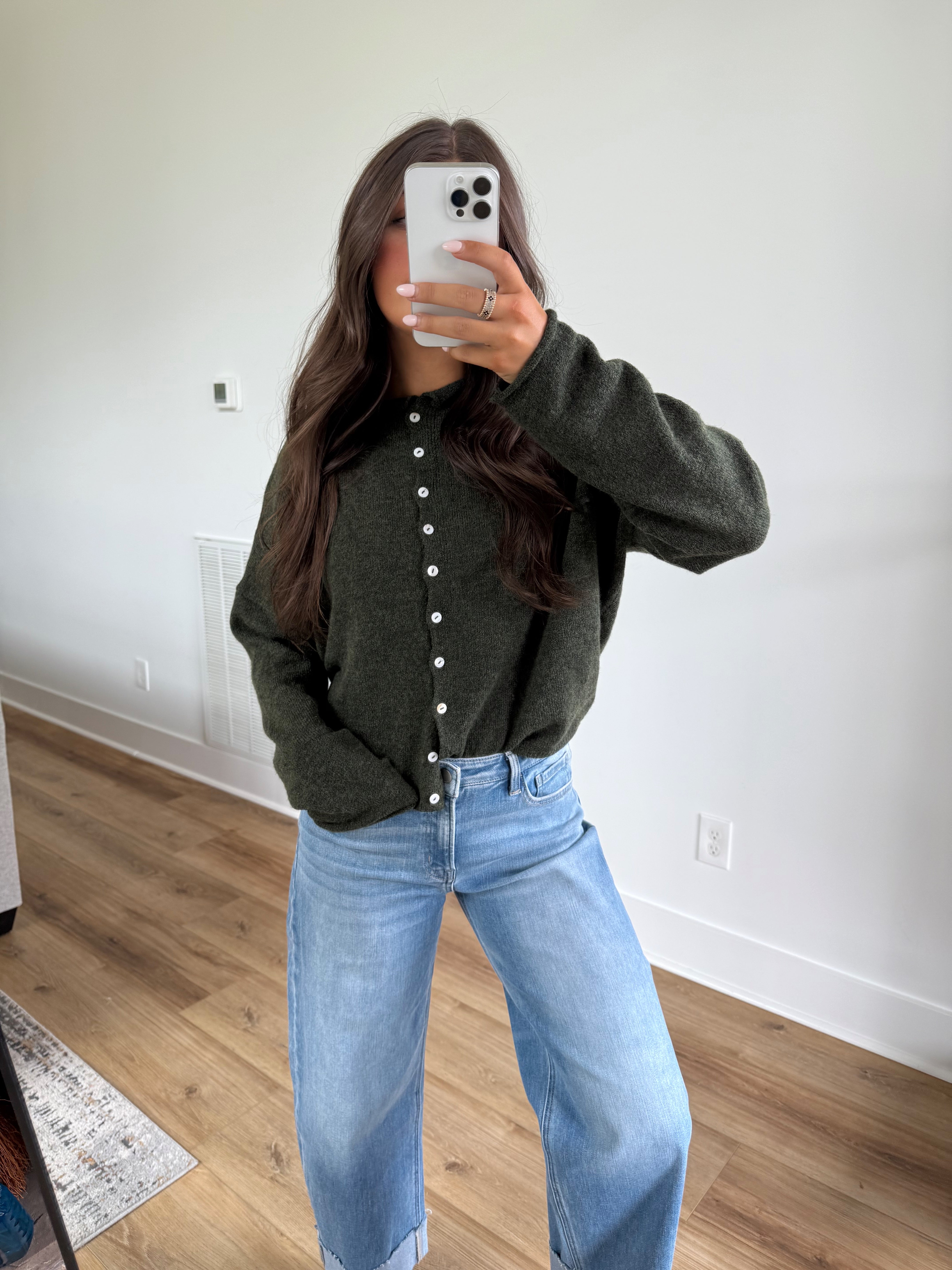 Best Dress Cardigan (Hunter Green)