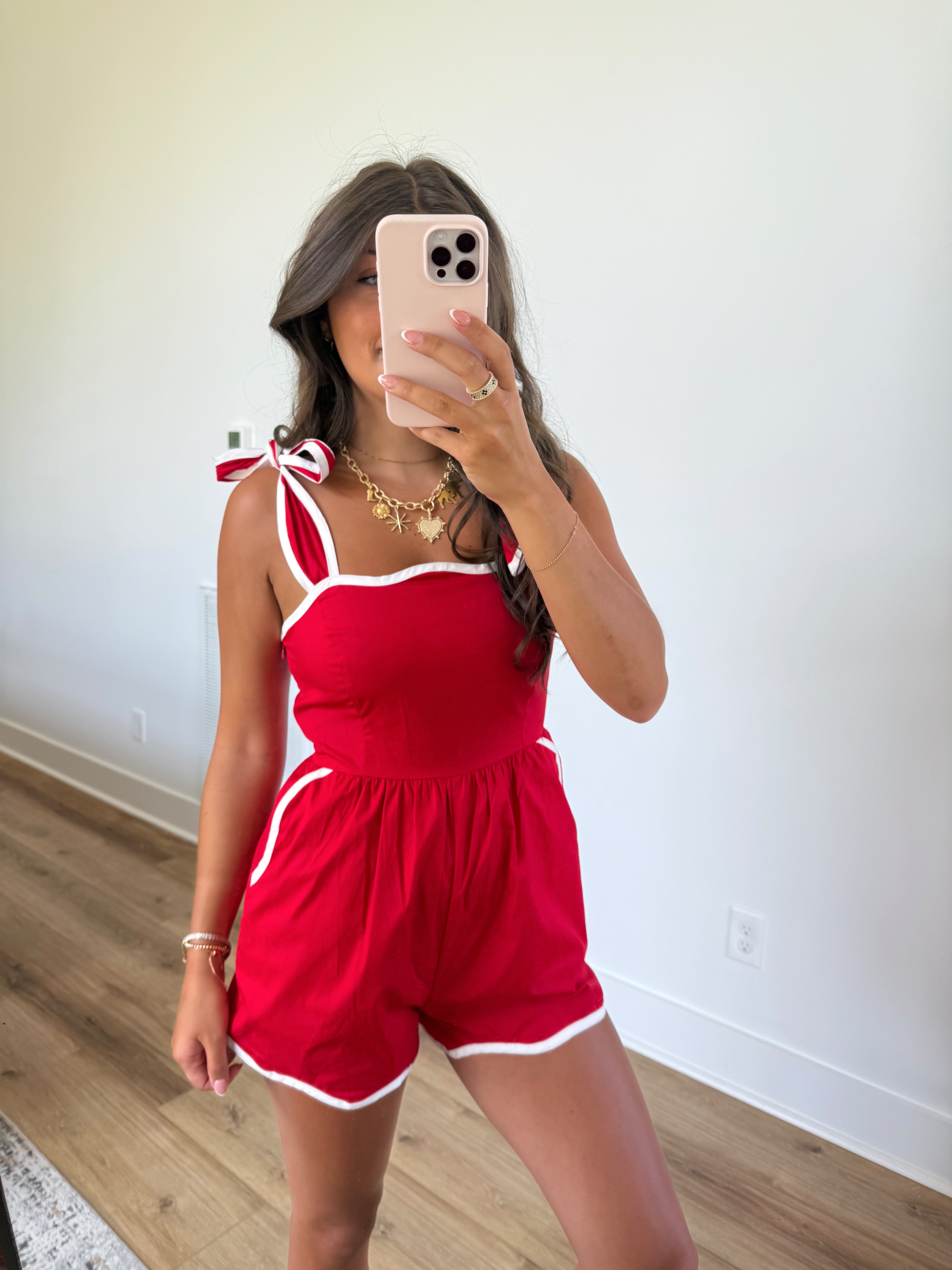 Red Hot Darling Romper