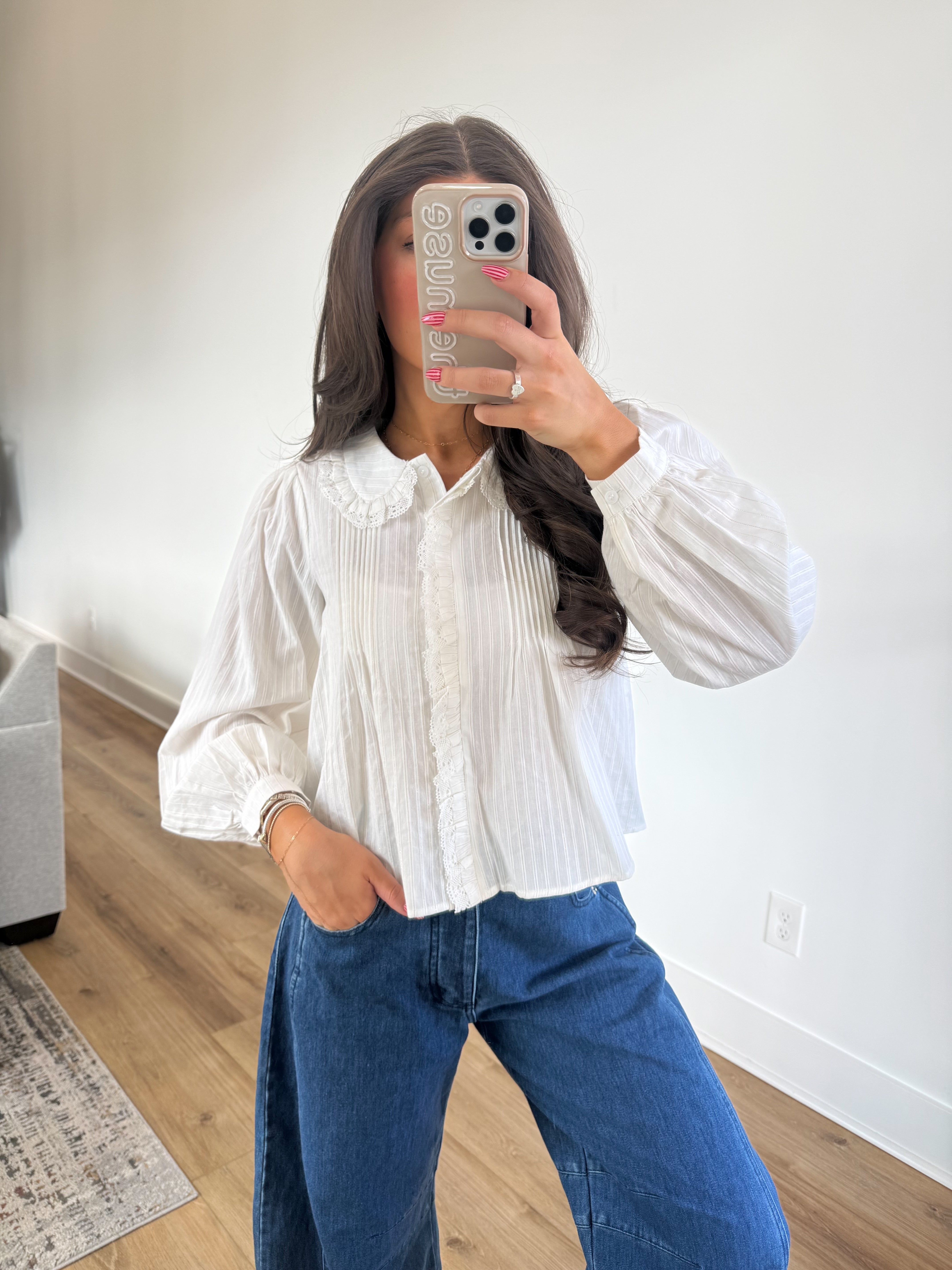 The Ivory Ruffle Blouse