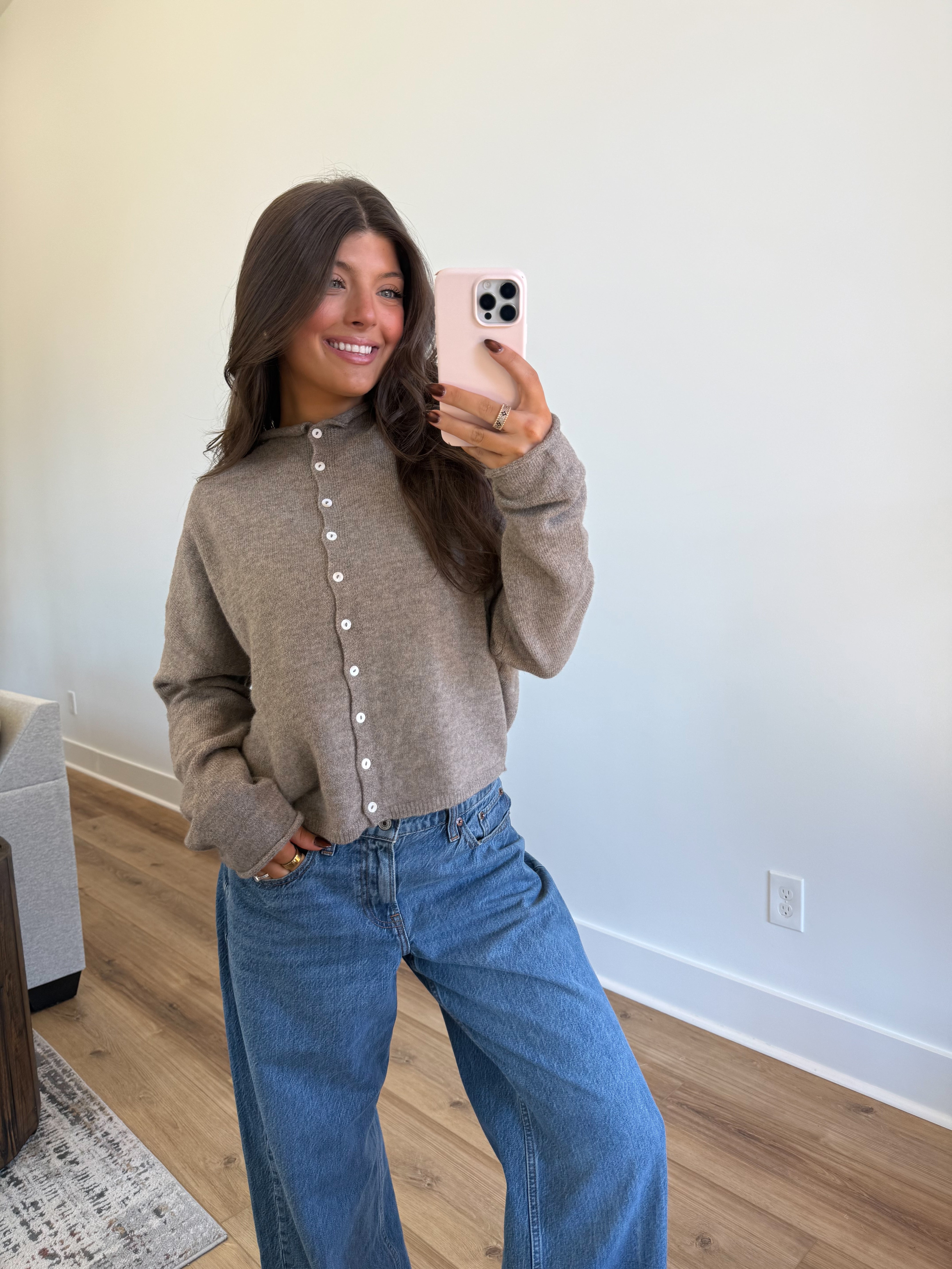 Best Dress Cardigan (Tan) (Restock)