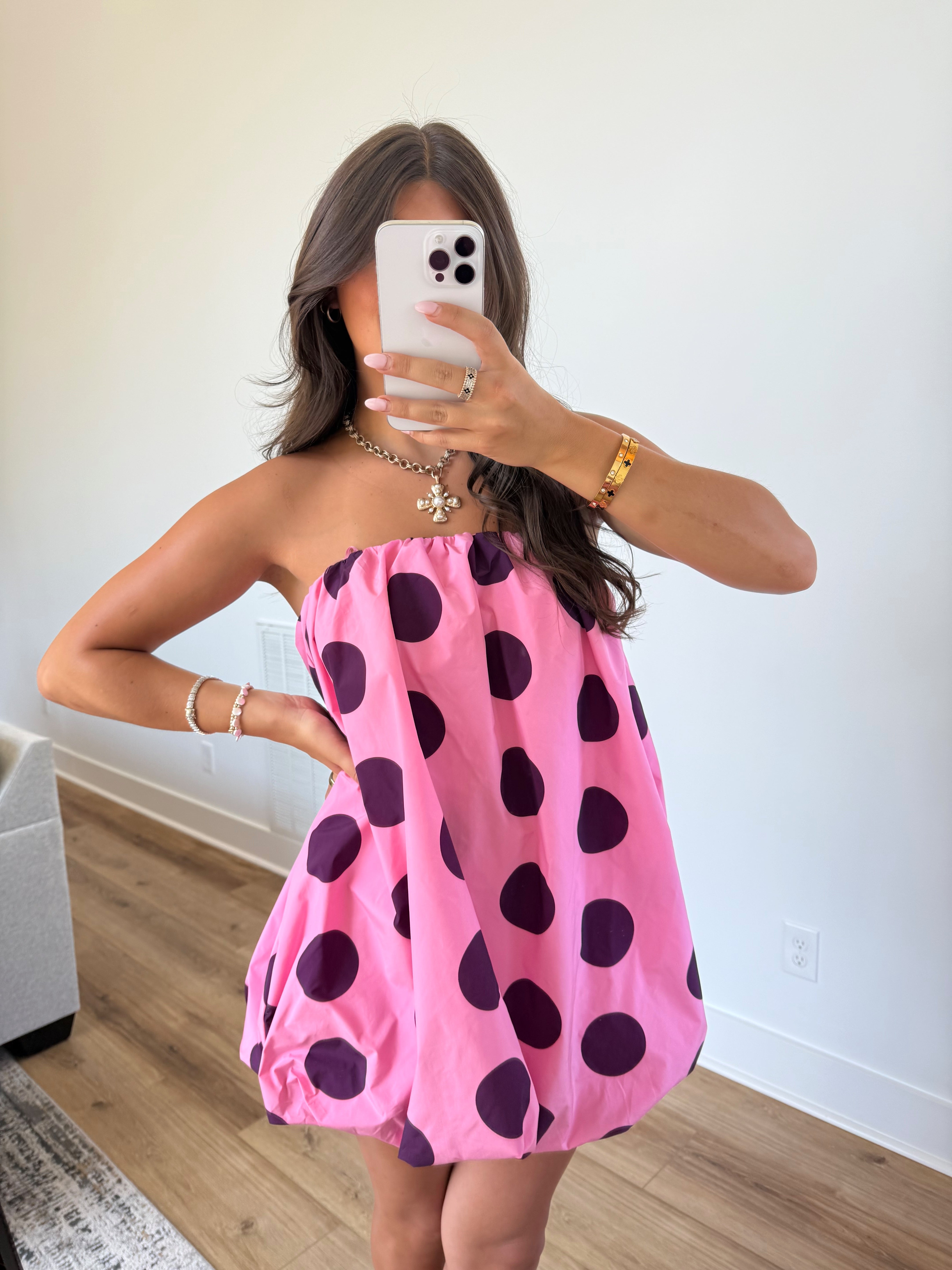 Clara Bubble Dress (Pink/Purple)