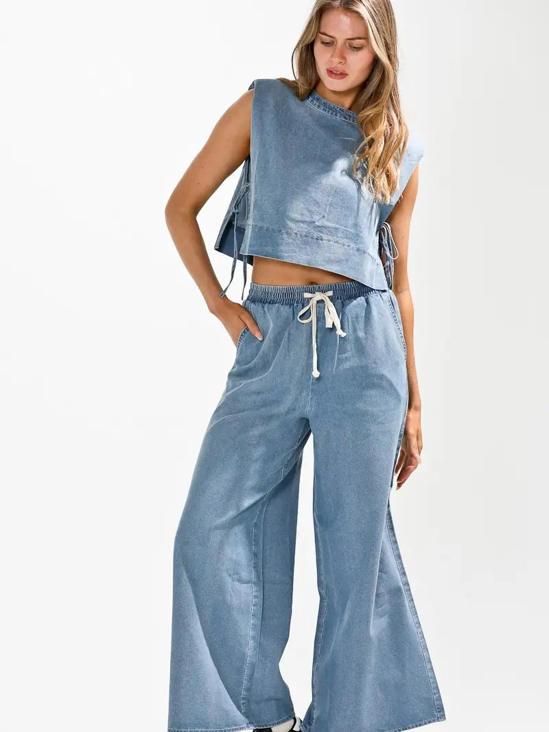 Cloud Wash Denim Set