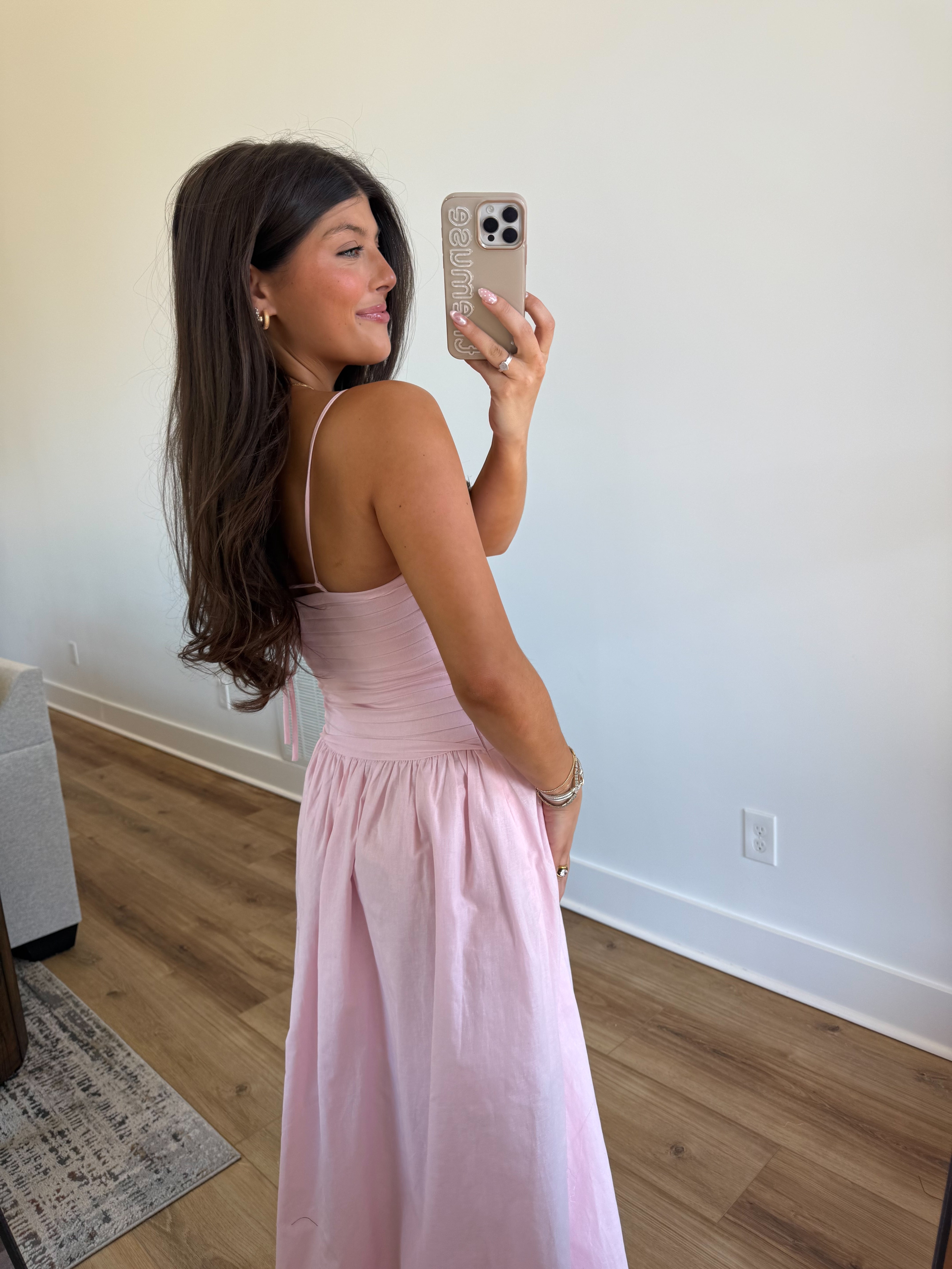The Strawberry Linen Dress (Restock)