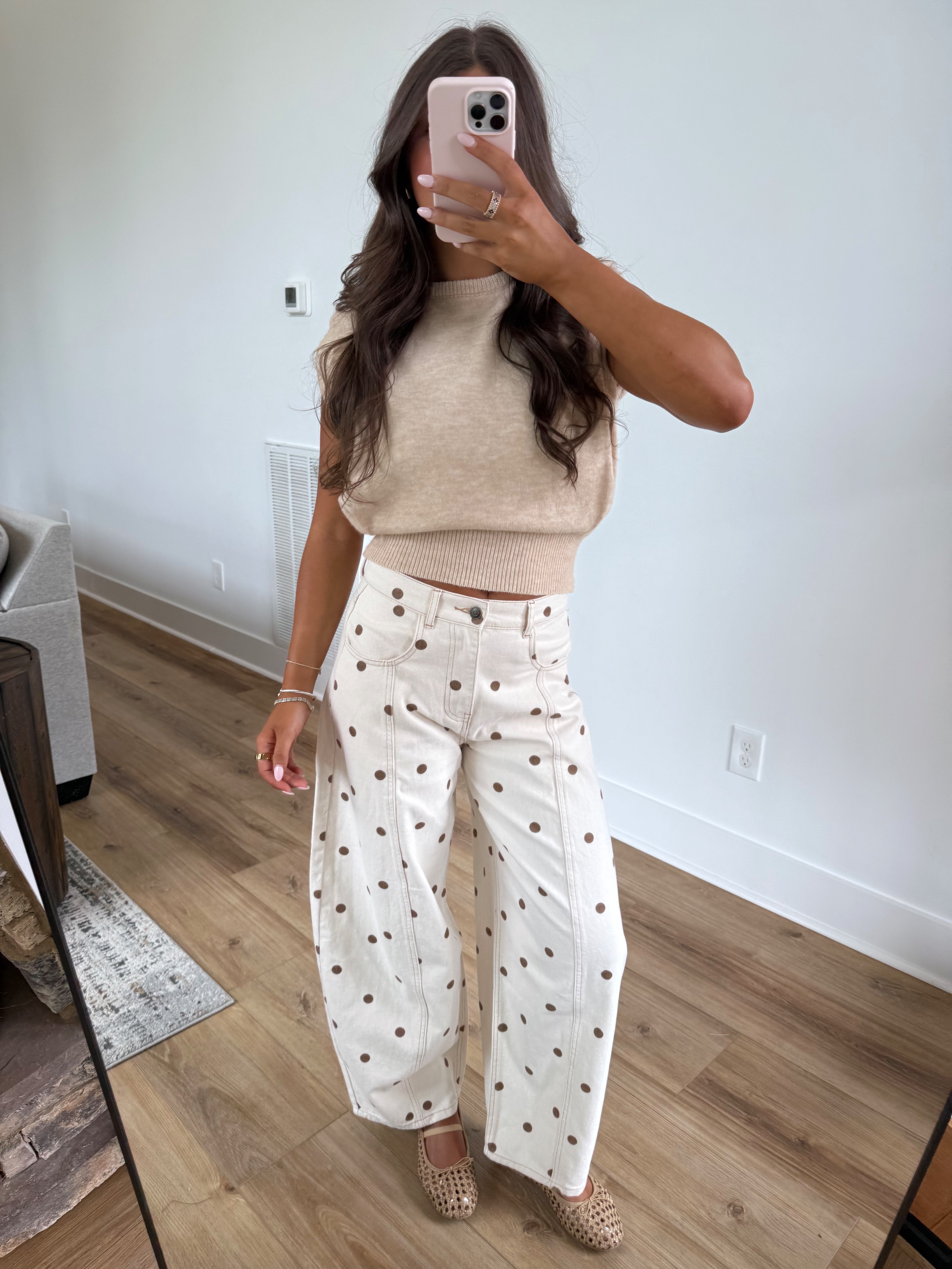 Chestnut Dots Jeans(PRE-ORDER (Mid-November)/ Restock)
