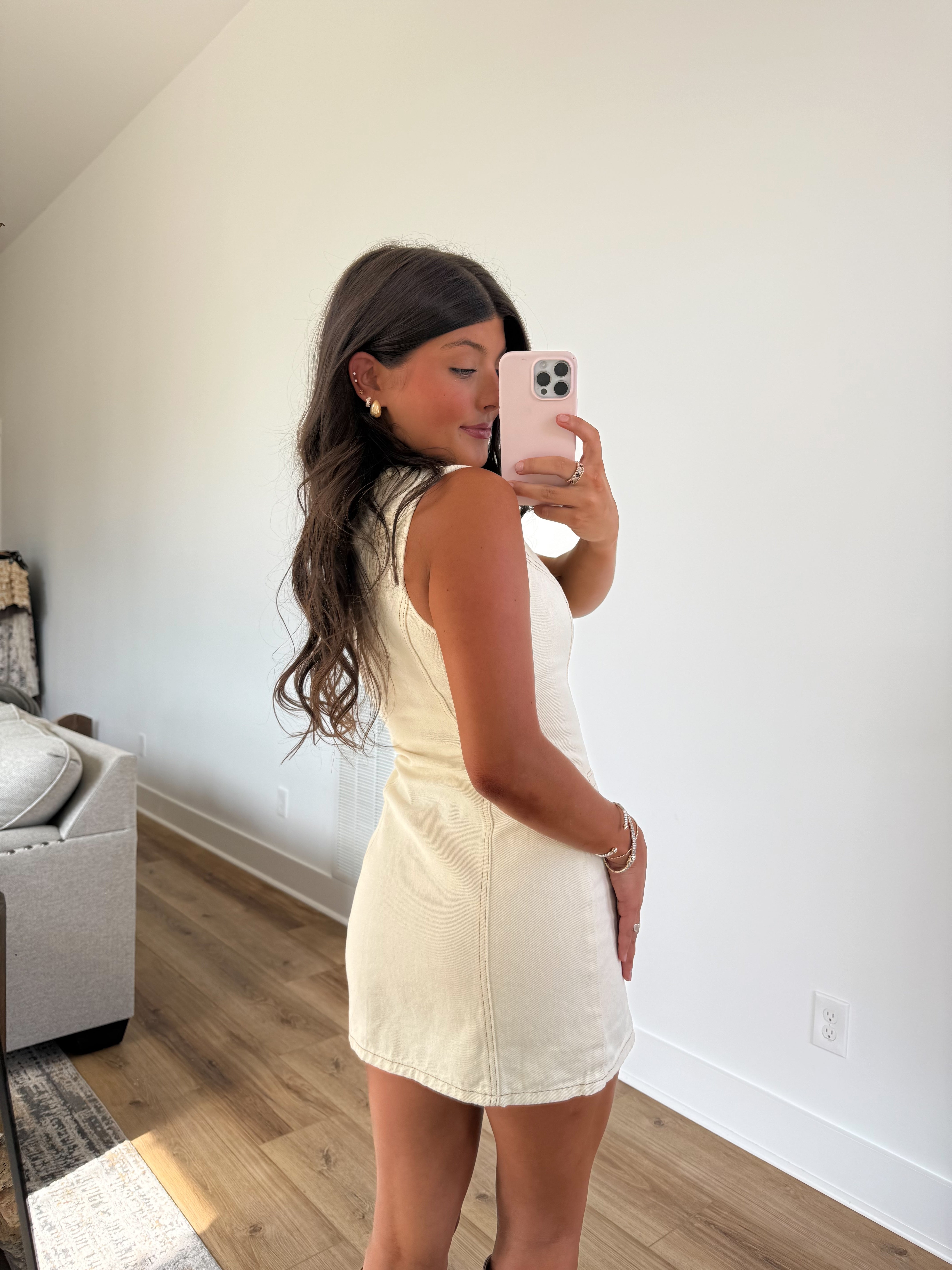 Cowgirl Cream Denim Dress