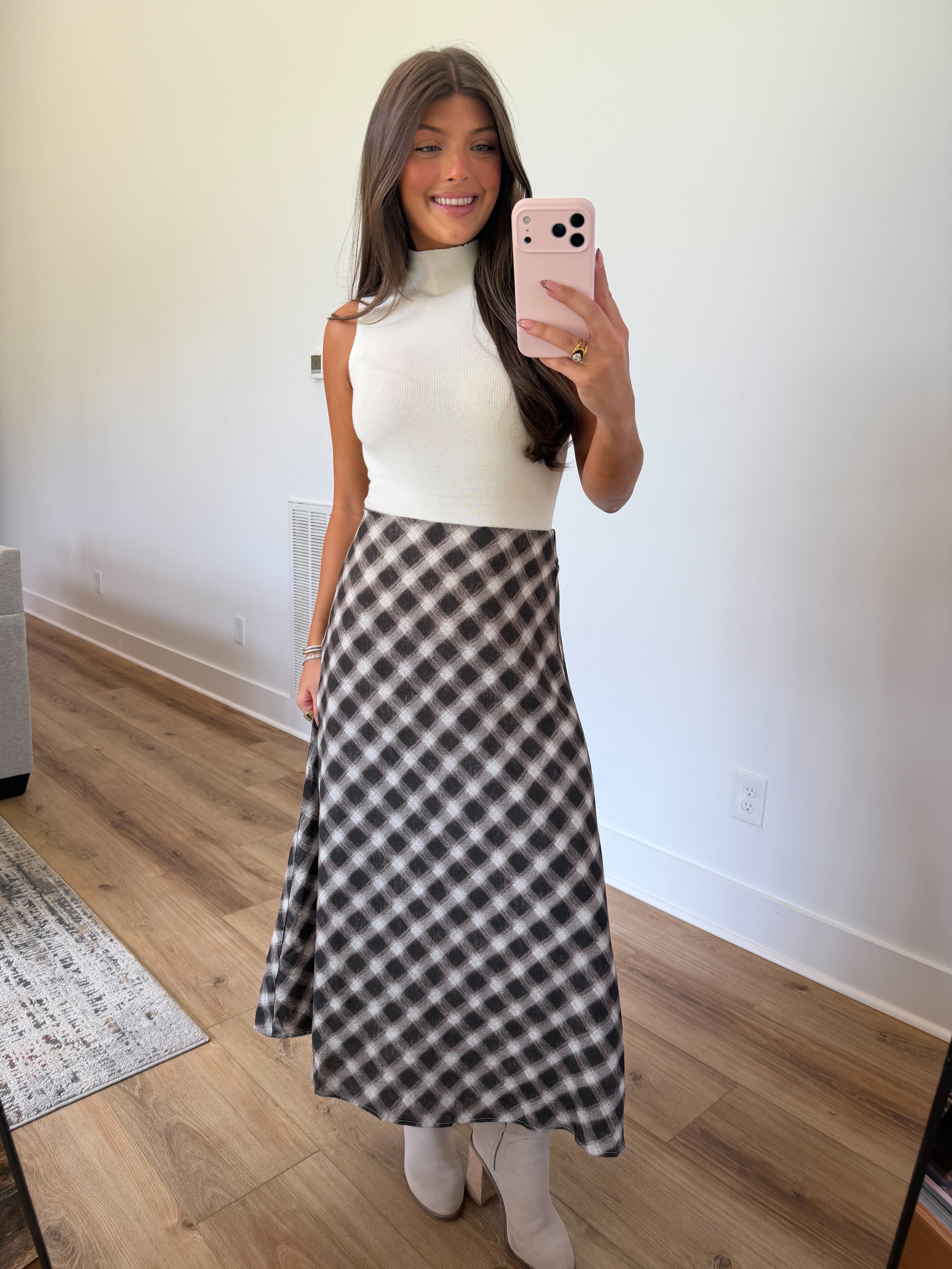 Blair Plaid Midi (Cocoa)