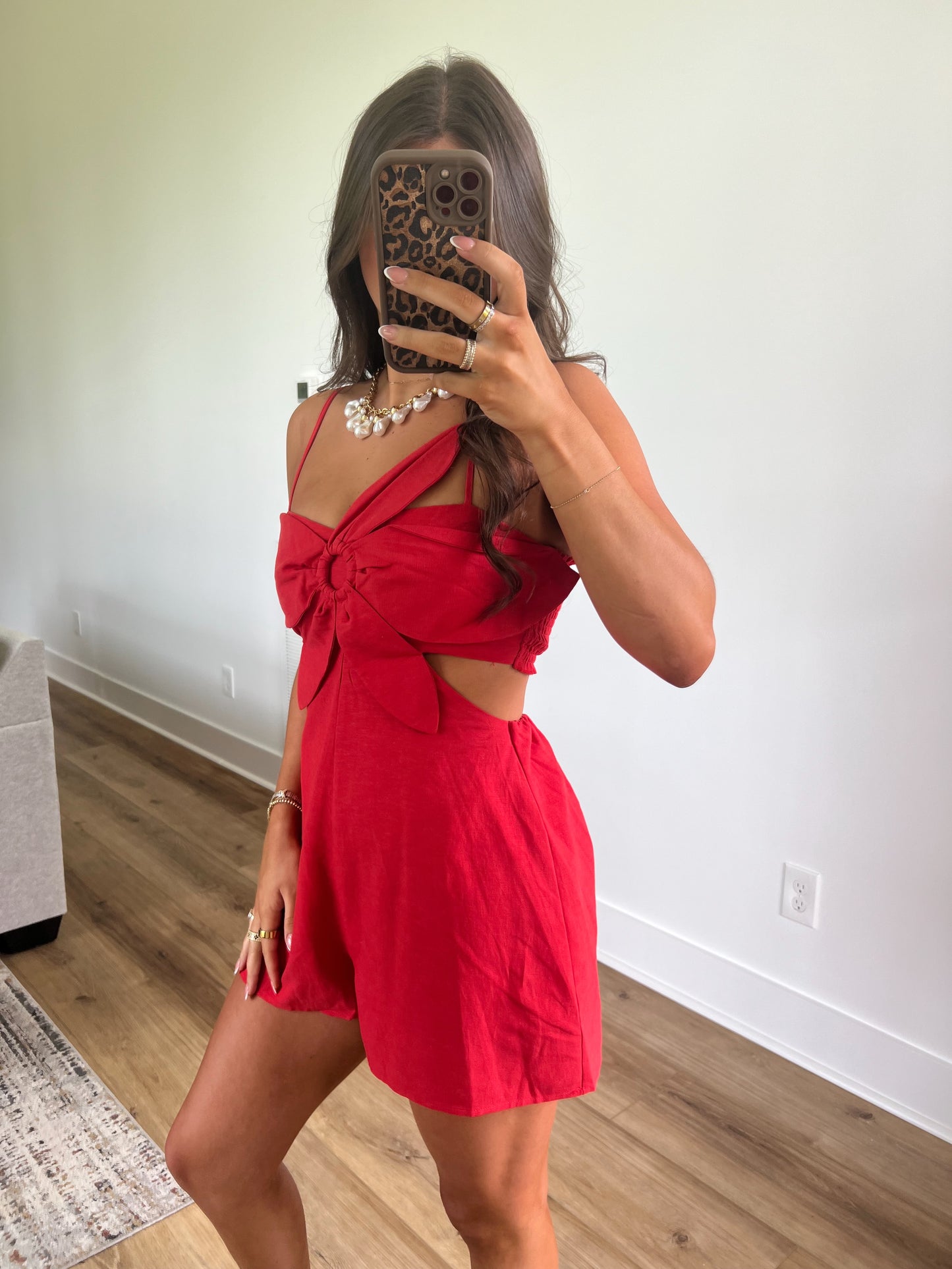 Sunset Siren Romper (Red)