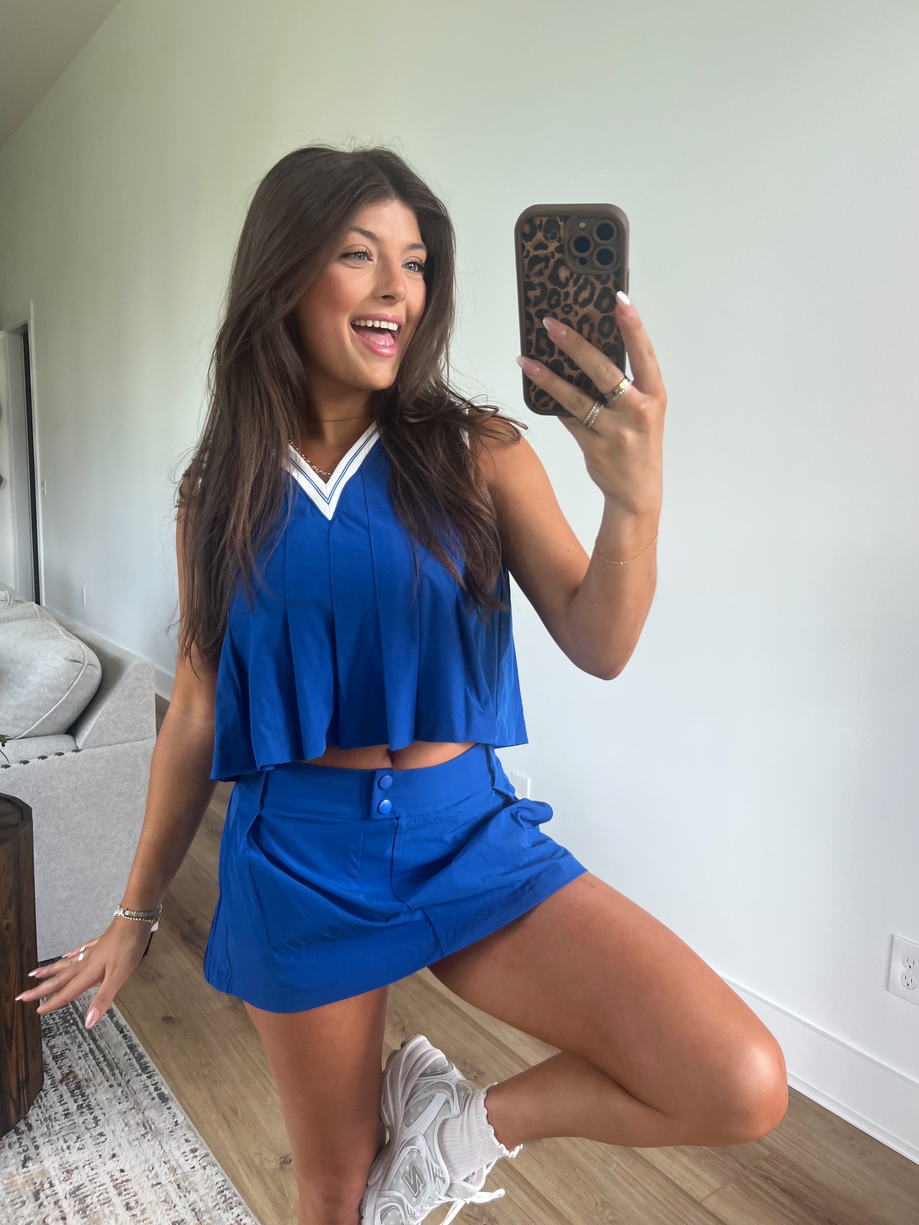 Royal Blue Rally Skort Set