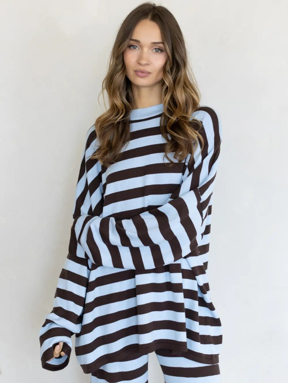 Cocoa Blue Stripe Set