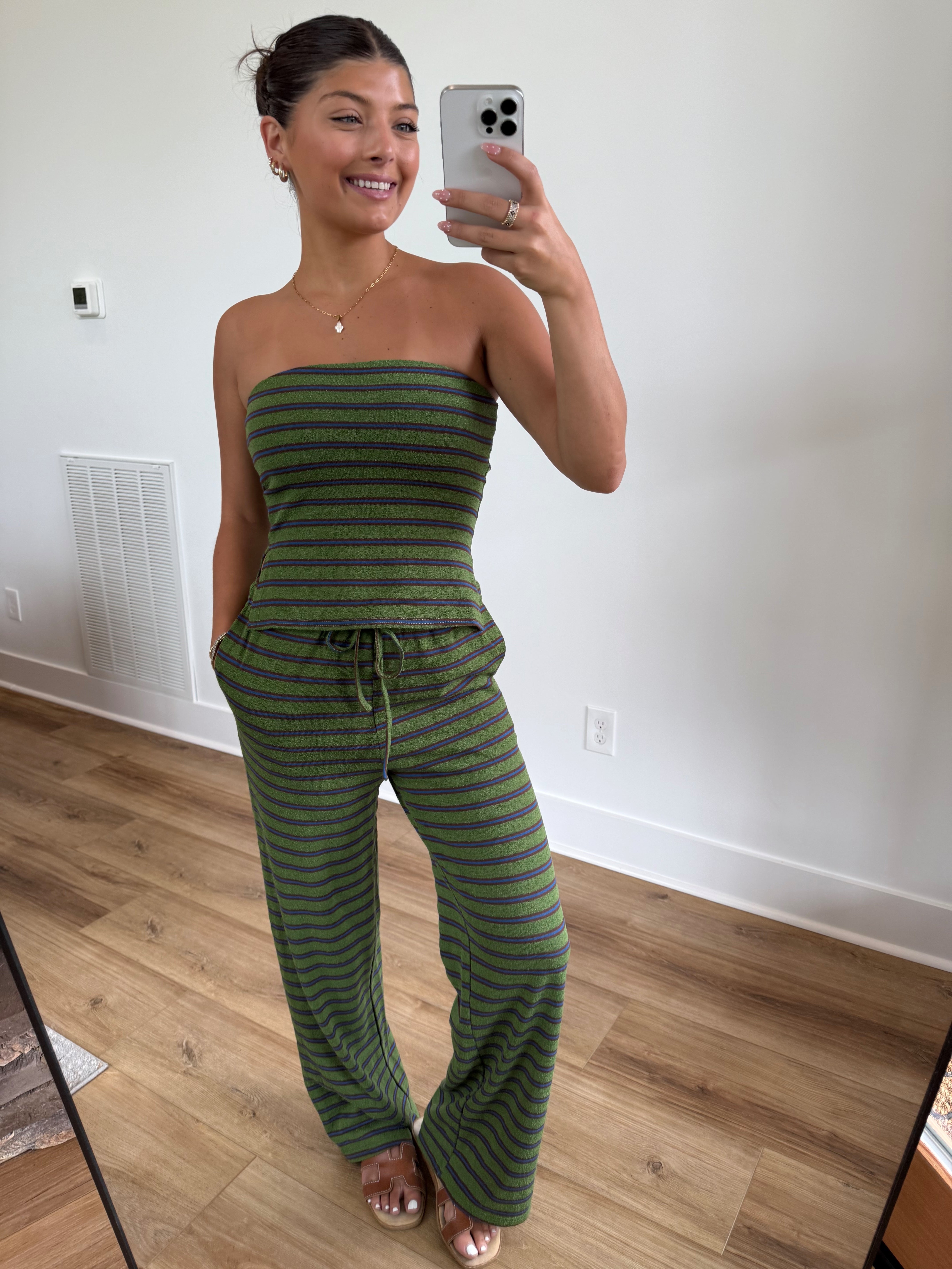 Matcha Latte Stripe Set