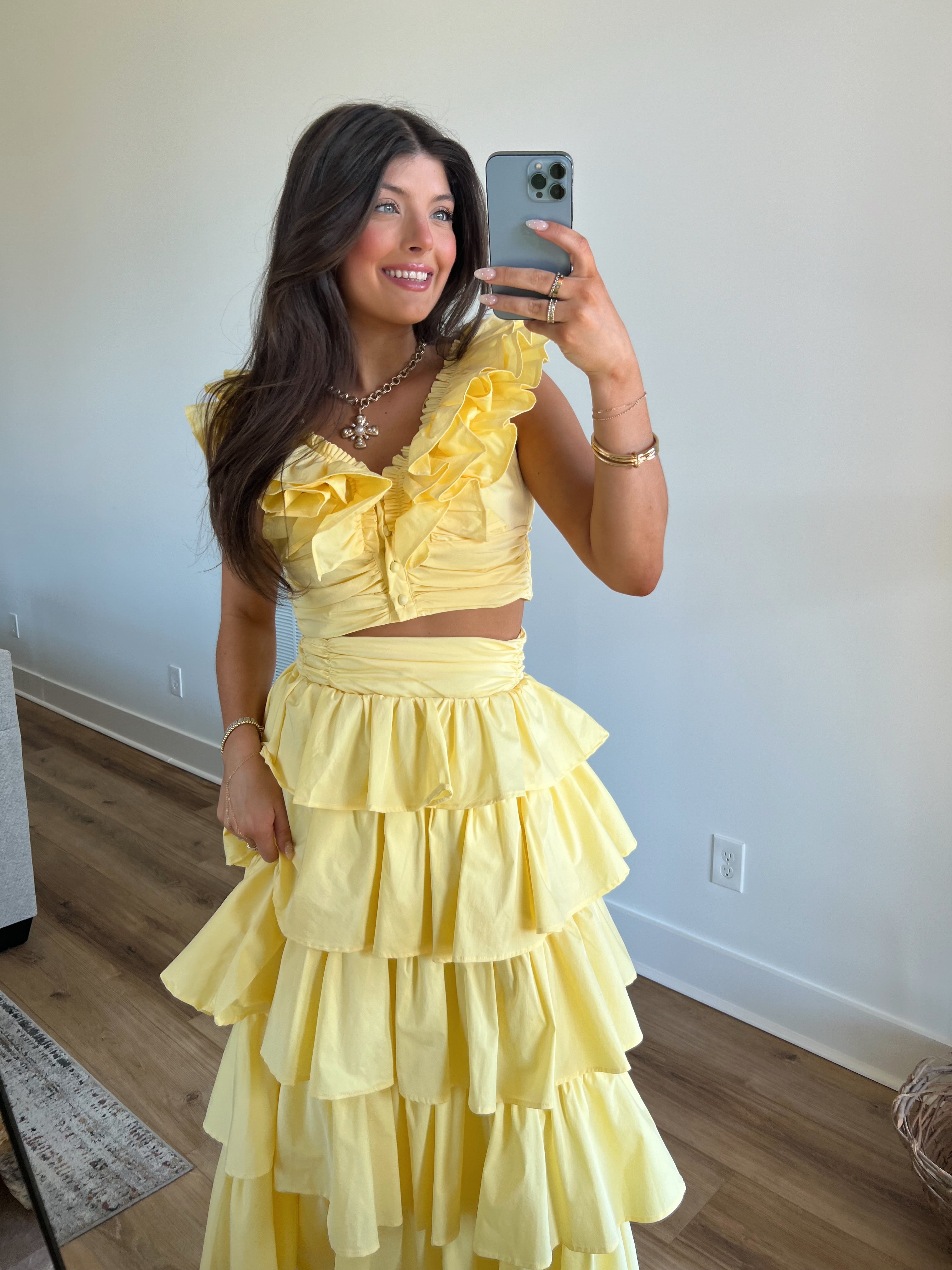 Yellow Willow Ruffle Set