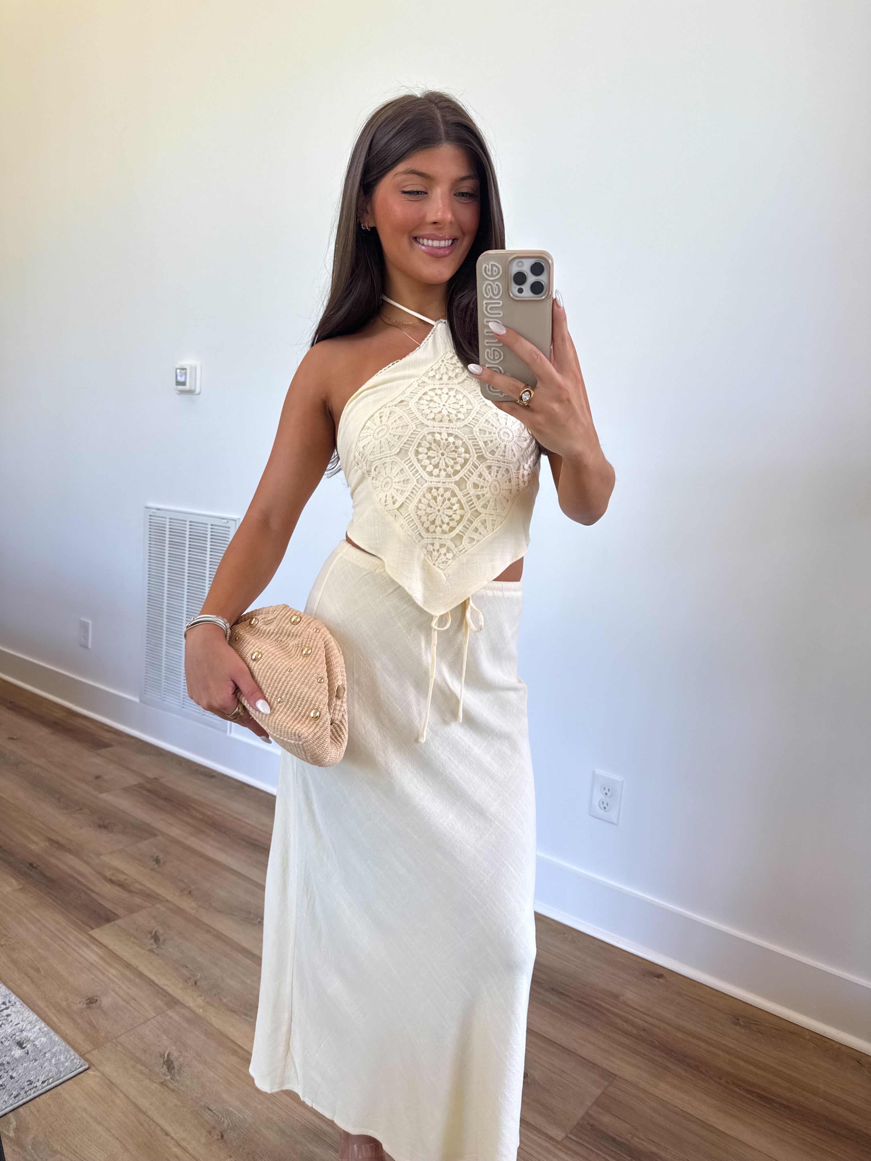 Crochet Halter Set (Butter)
