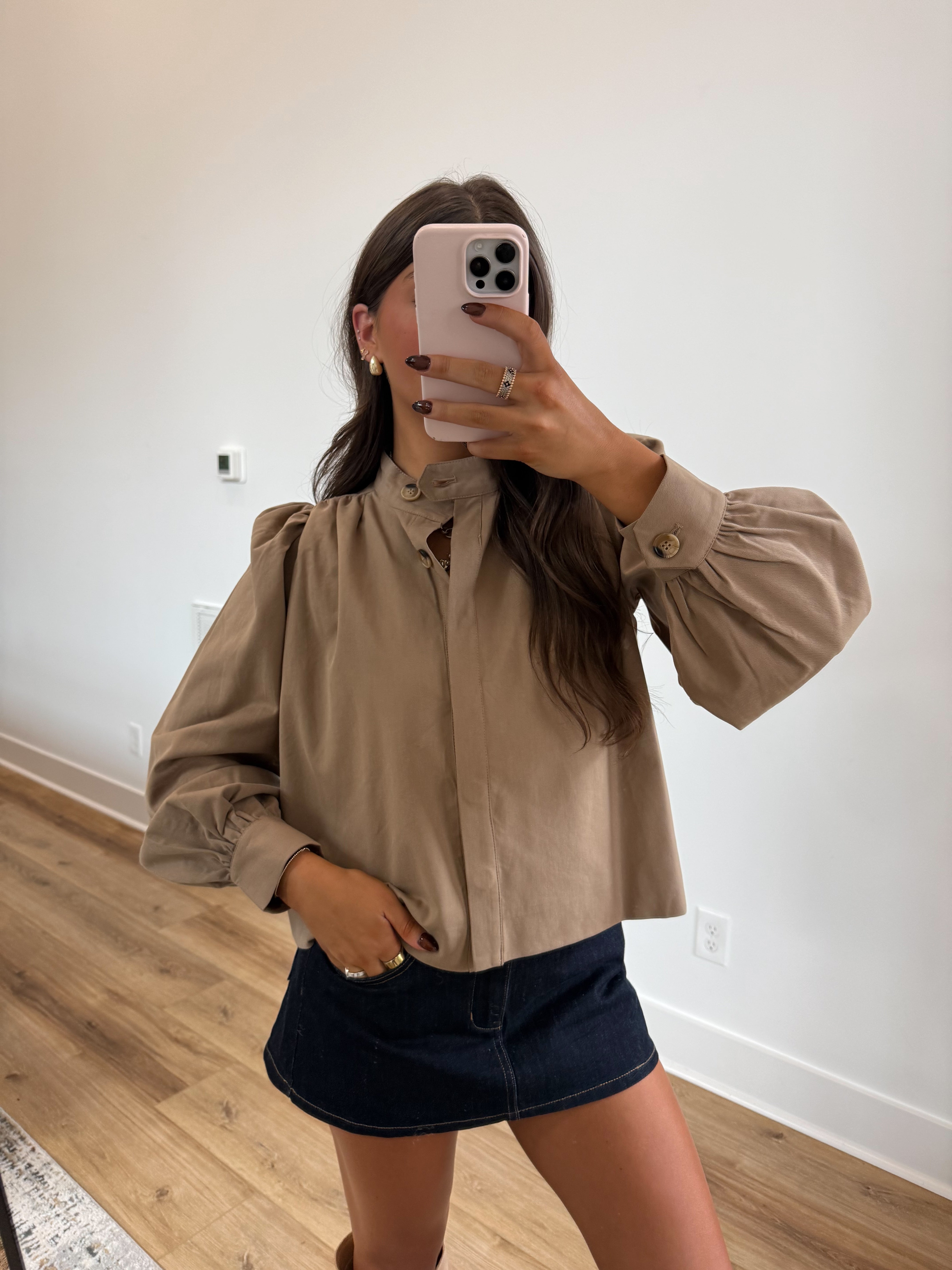 The Monroe Mini Trench Top