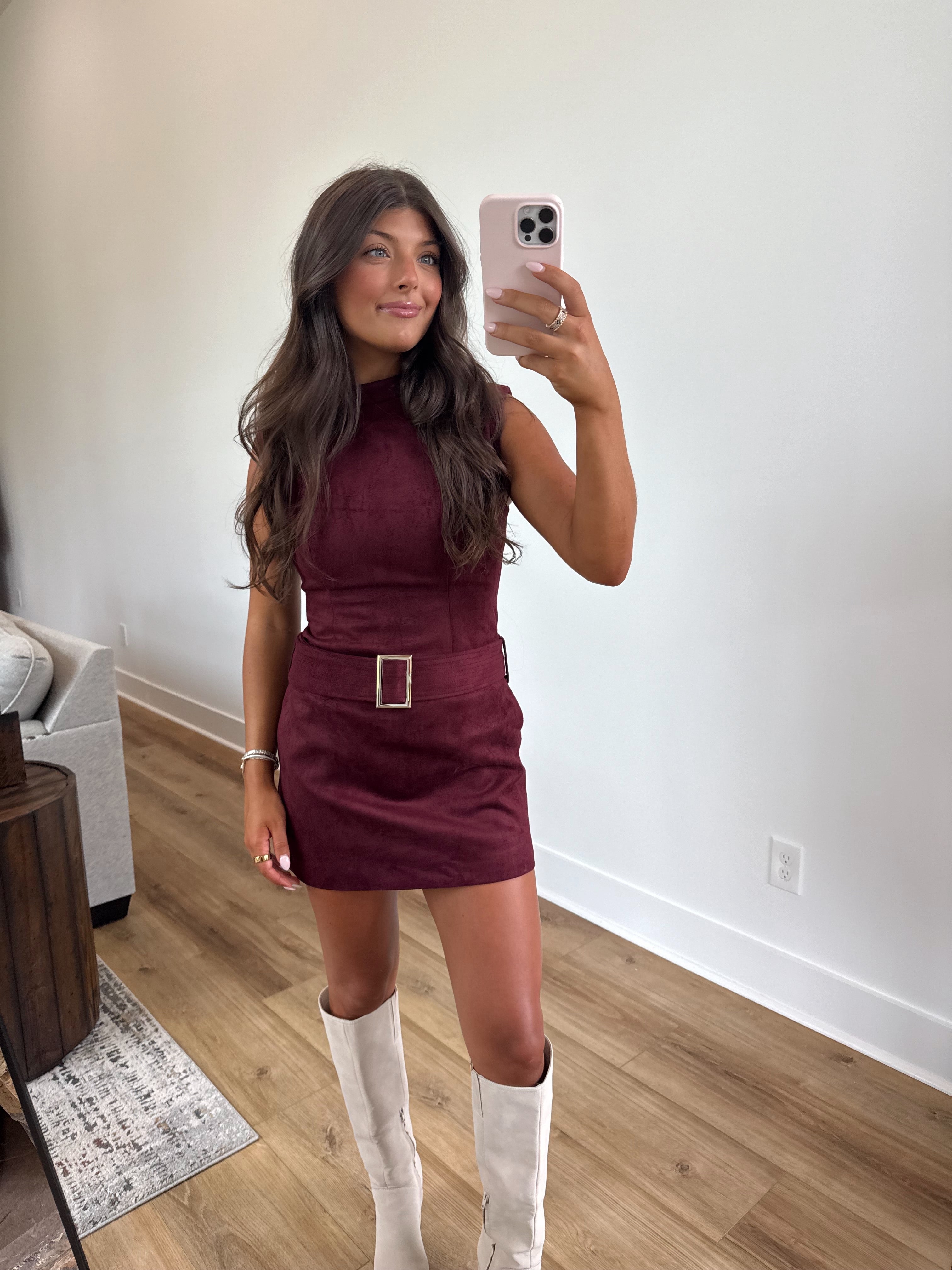 Merlet Astoria Belted Mini Dress