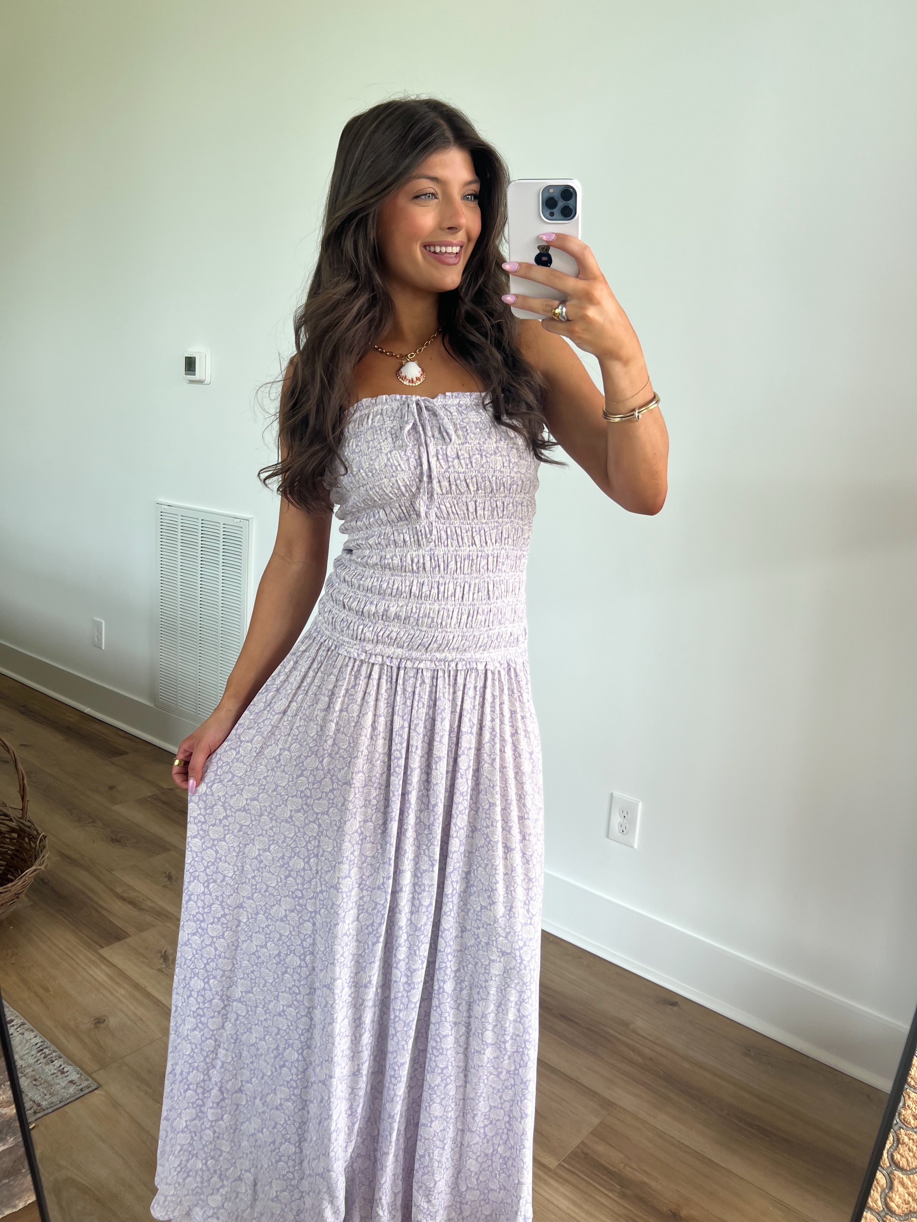 Haley Smocked Maxi Dress