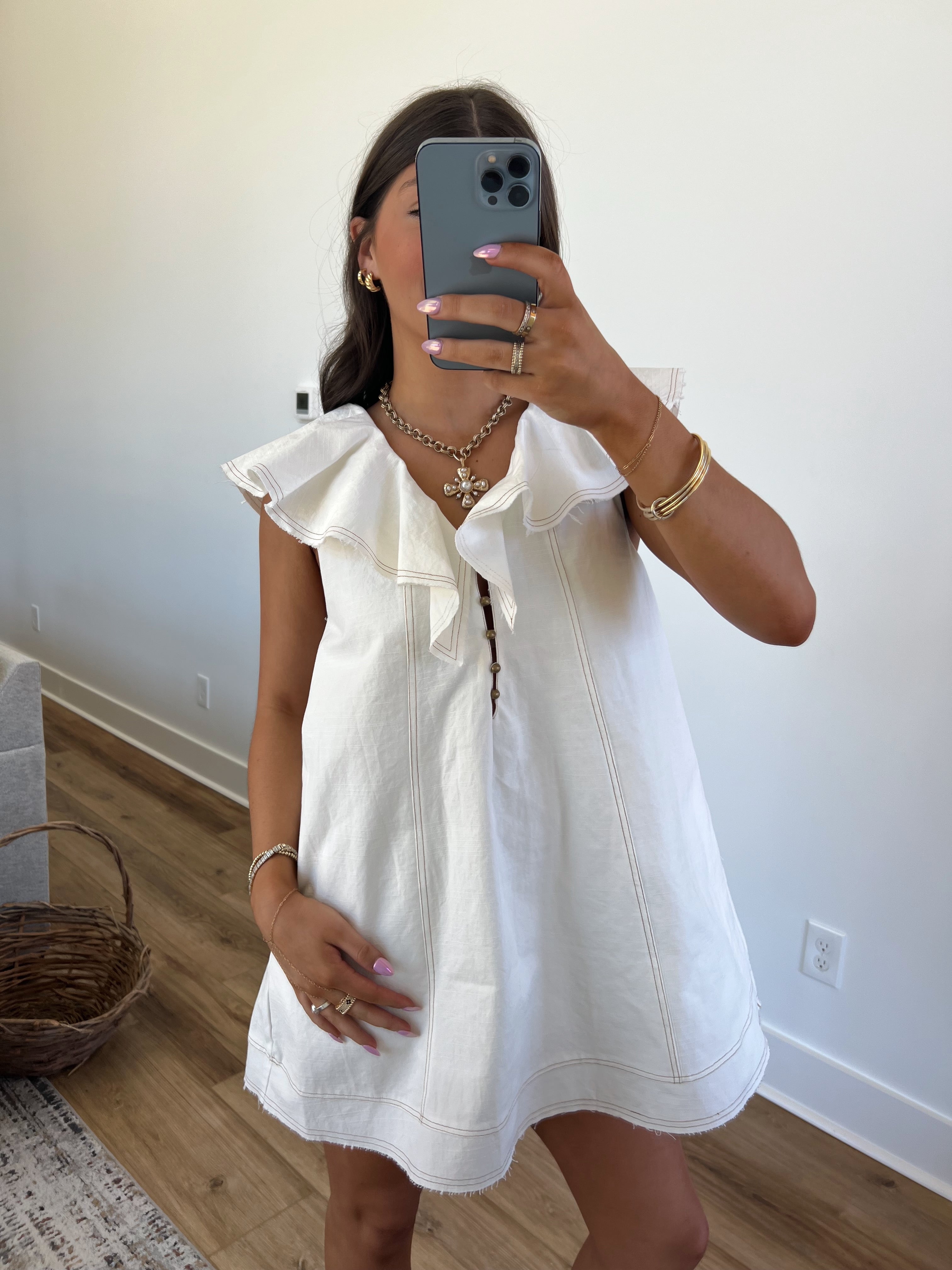 30A Linen Mini Dress